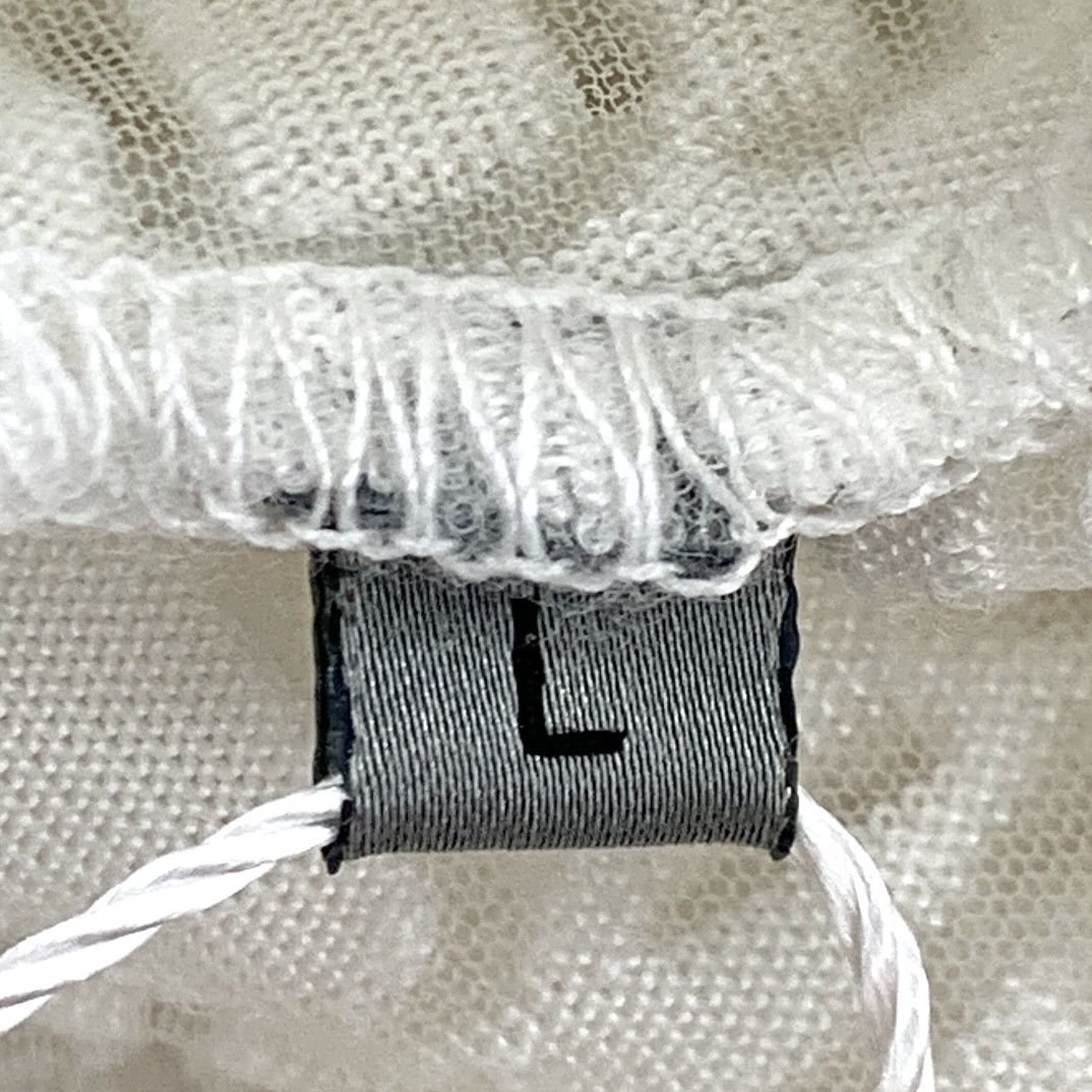 Dior Dior White Logo Lace Tee (Size L) Size US L / EU 52-54 / 3 - 4 Thumbnail