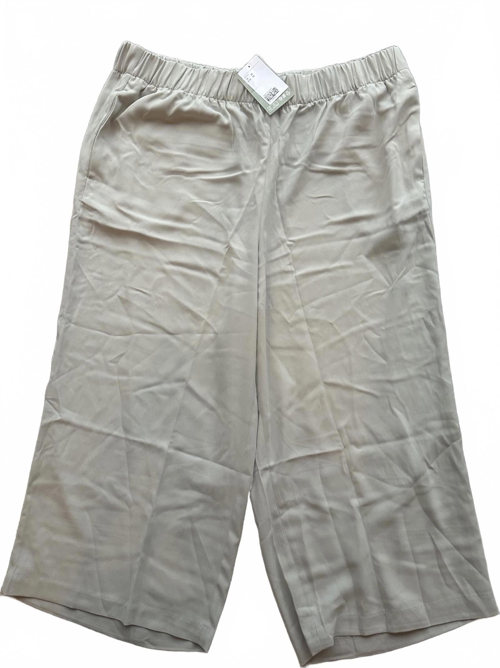 H&M Lightweight Cream Culotte Pants - Perfect for Summer Size 42" / US 20 - 1 Preview