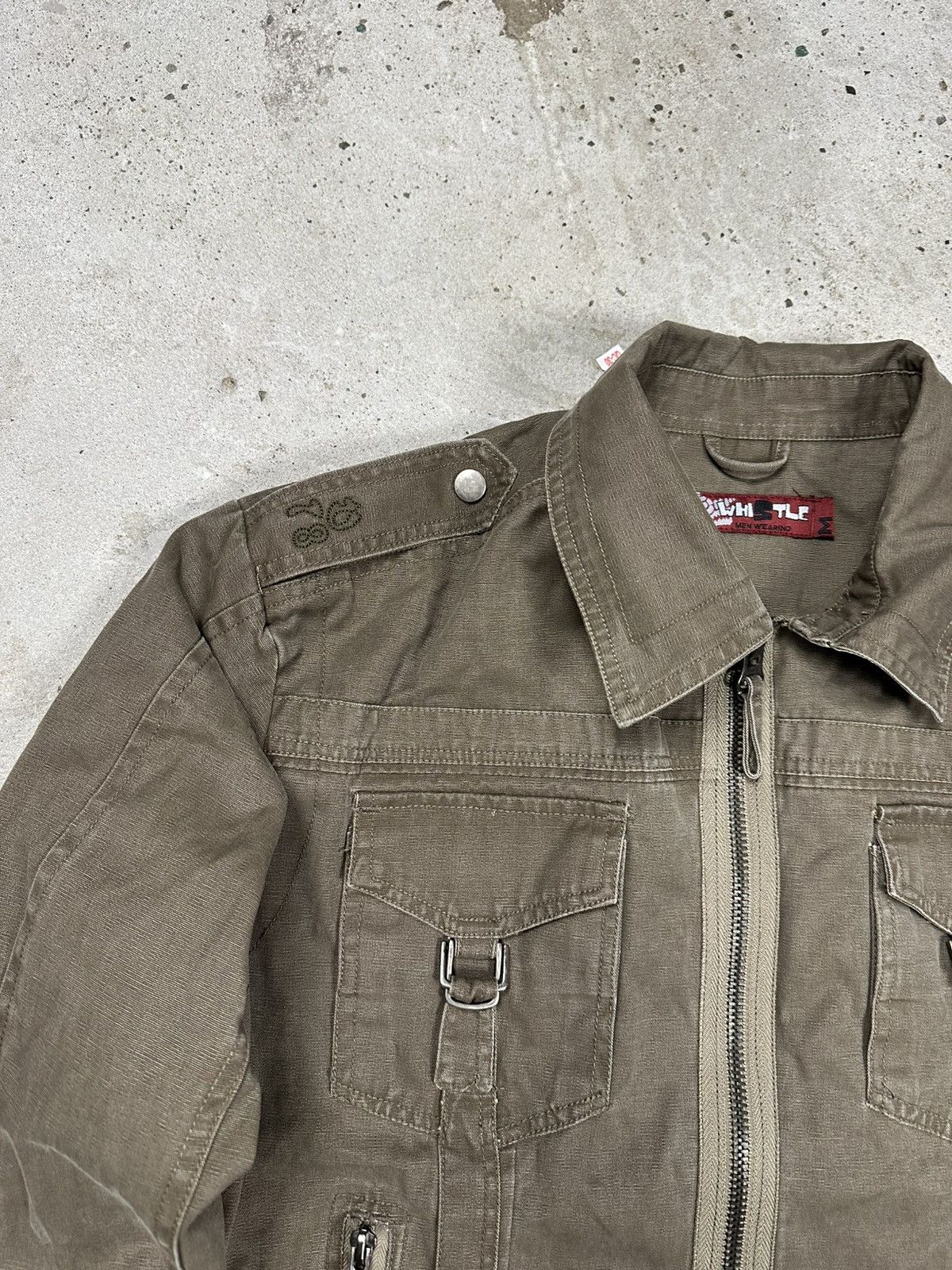 Vintage Vintage Y2K Brown Utility Army Military Style Jacket usa 90s Size US M / EU 48-50 / 2 - 7 Thumbnail