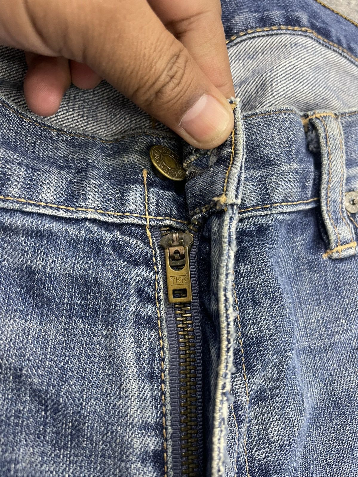 RRL Ralph Lauren Vintage Polo Ralph Lauren Baggy Distressed Denim Size US 36 / EU 52 - 7 Thumbnail