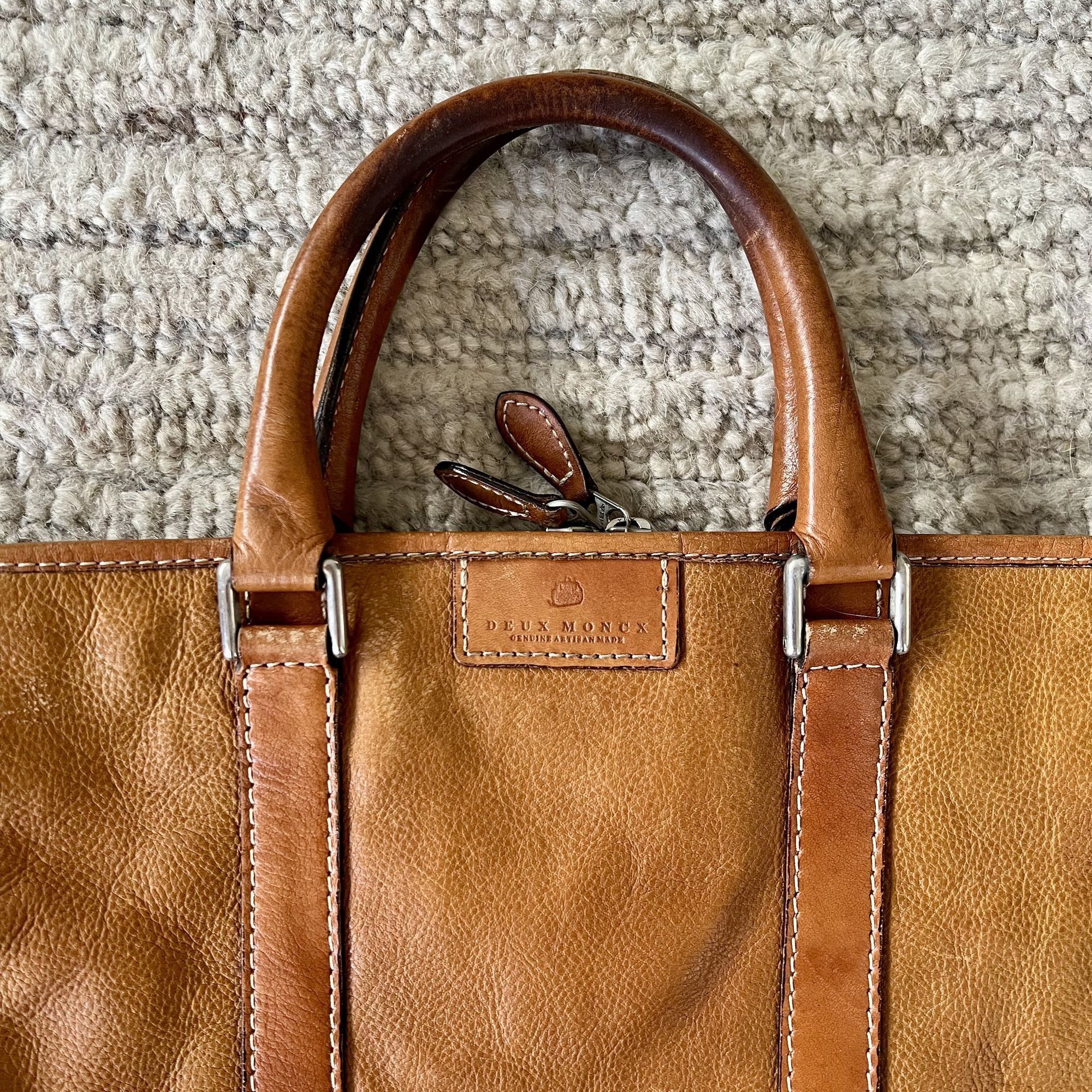 Other Vintage Artisan Leather Briefcase Unisex Full Grain Patina B Size ONE SIZE - 4 Thumbnail