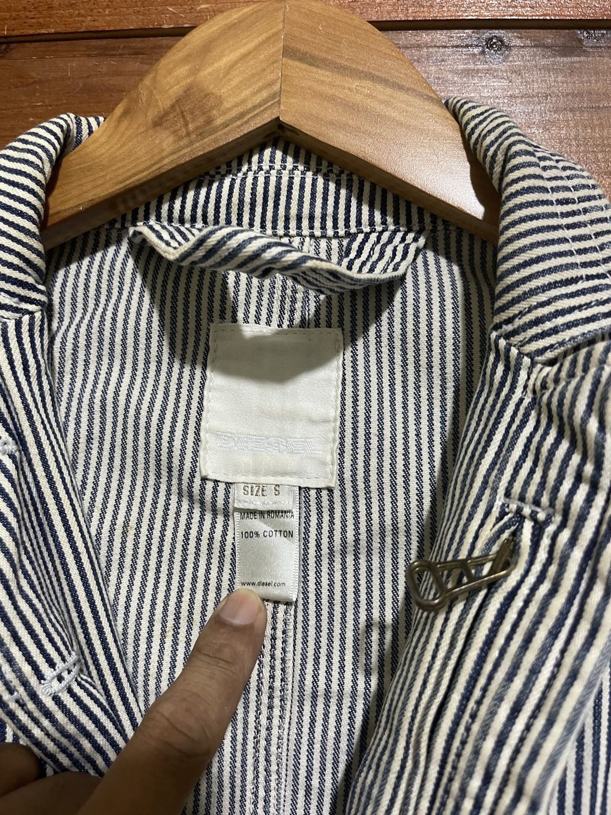 Diesel Diesel hickory stripe jacket Size US S / EU 44-46 / 1 - 4 Thumbnail