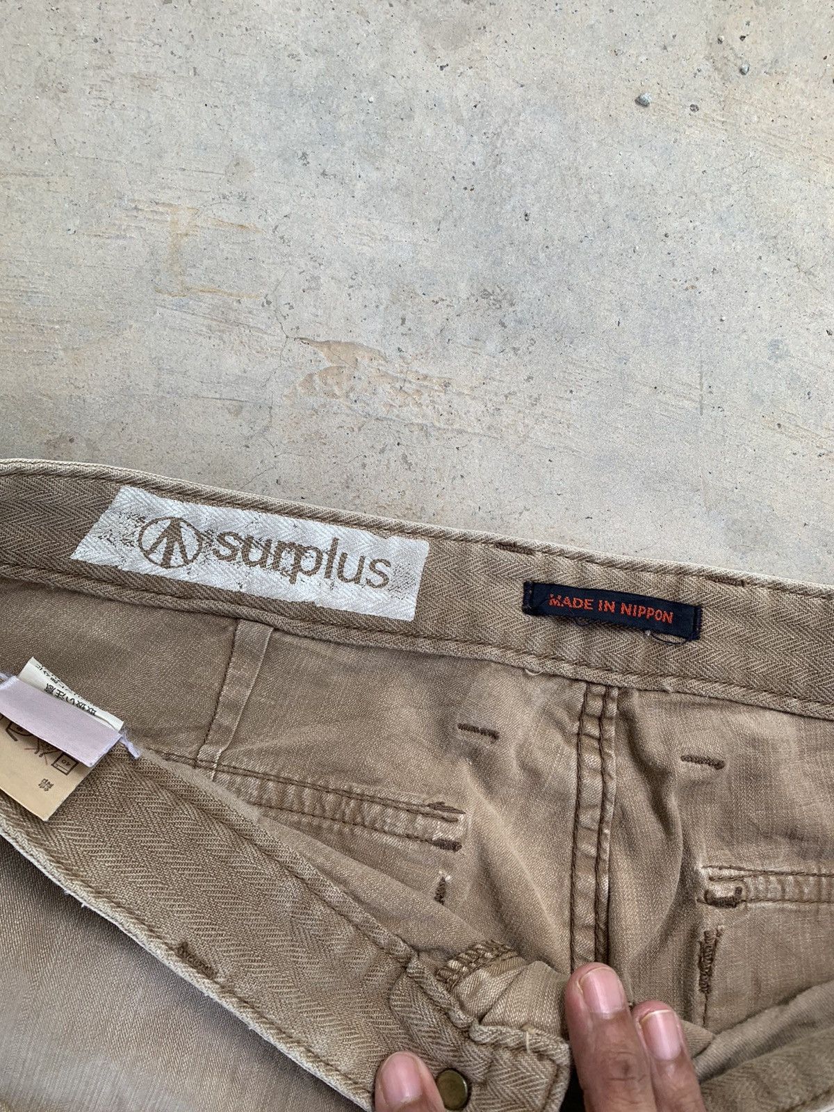Japanese Brand Sunfaded Surplus Cargo Pants Size US 32 / EU 48 - 9 Thumbnail