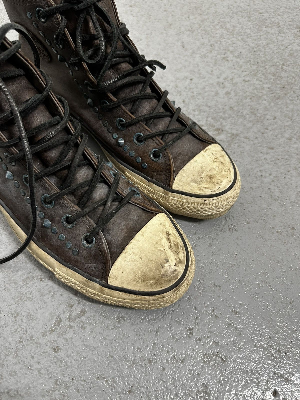 Converse × John Varvatos John Varvatos x Converse Studded Leather Sneakers Size US 9.5 / EU 42-43 - 3 Thumbnail