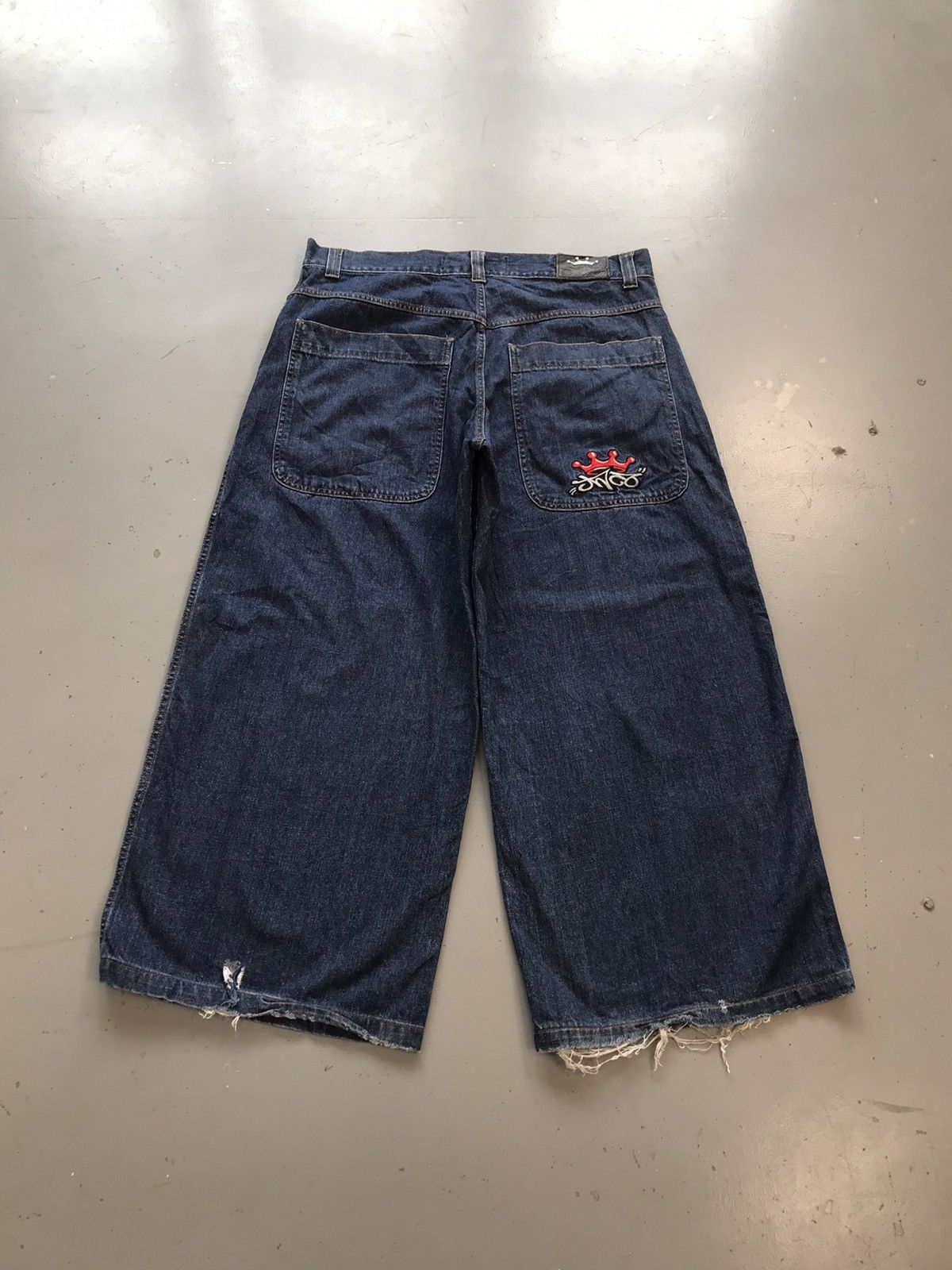 JNCO × Vintage Vintage Jnco SpellOut embroidered big pocket denim Size US 38 / EU 54 - 1 Thumbnail