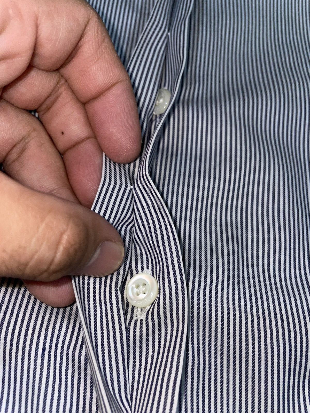 Fendi FENDI Pinstripes Button Down Cotton Shirt Size S / US 4 / IT 40 - 6 Thumbnail