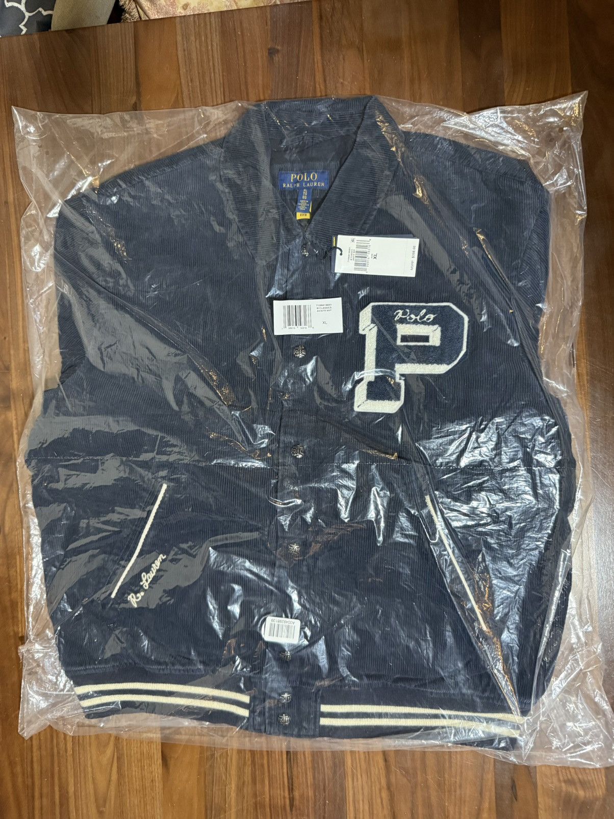 Polo Ralph Lauren Polo Ralph Lauren Corduroy Letter Jacket “Aviator Navy” XL Size US XL / EU 56 / 4 - 7 Thumbnail