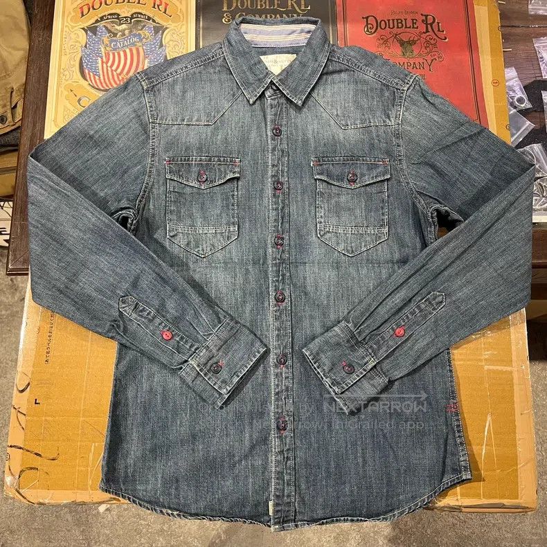 RRL Ralph Lauren RRL Ralph Lauren Embroidered Shirt Size US S / EU 44-46 / 1 - 1 Thumbnail