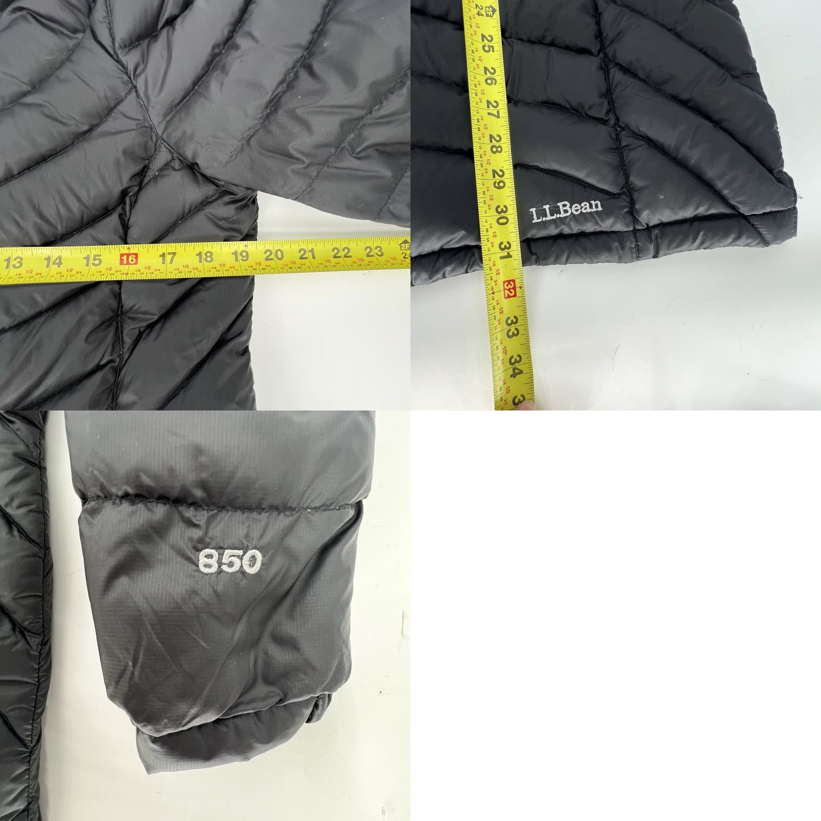 Vintage VINTAGE: No (omit) LL Bean Goose Down Jacket Women’s M Black Ultralight 850 Down Downtek Coat Size M / US 6-8 / IT 42-44 - 9 Thumbnail