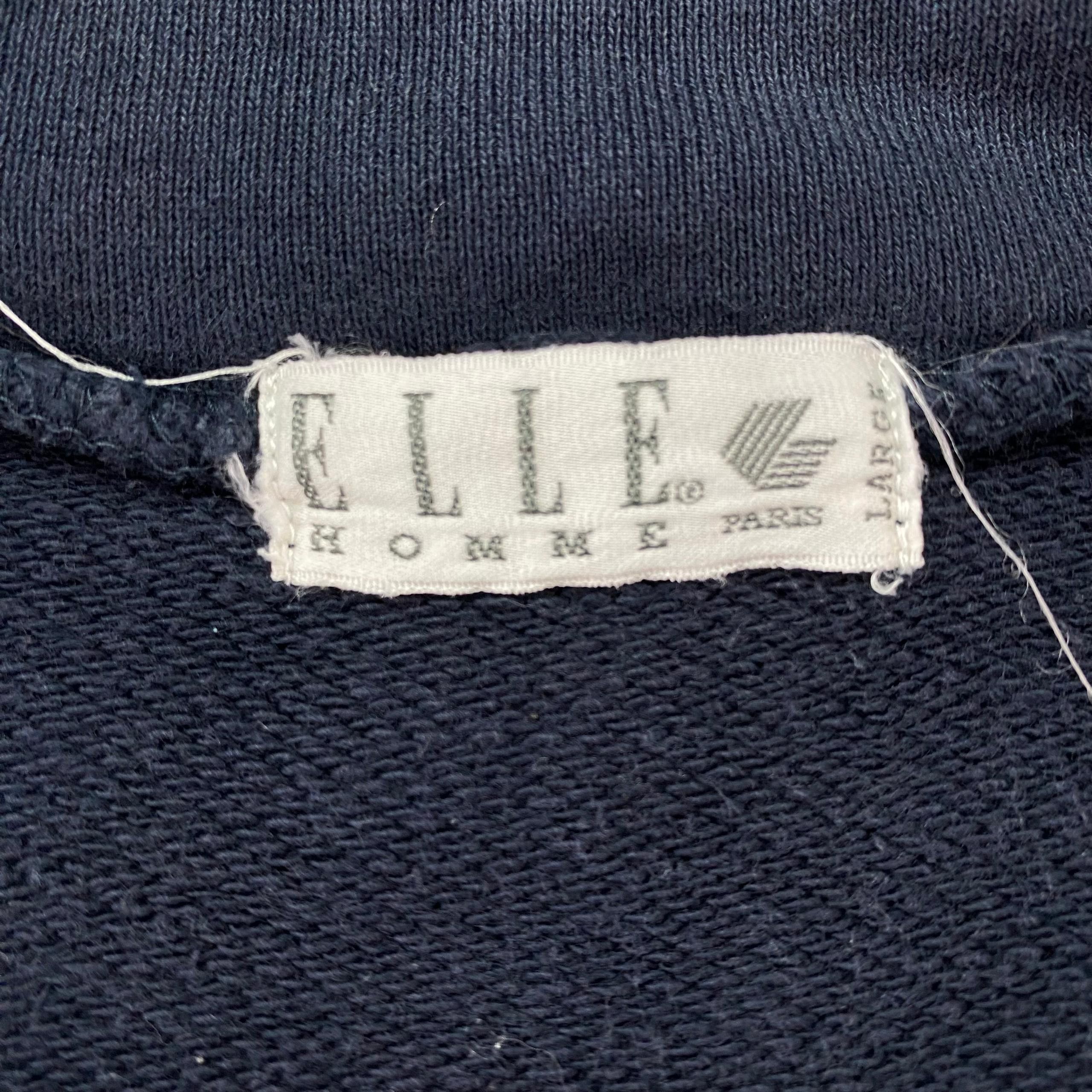 Japanese Brand Vintage Elle Homme Half Zipper Sweatshirt Size US L / EU 52-54 / 3 - 7 Thumbnail