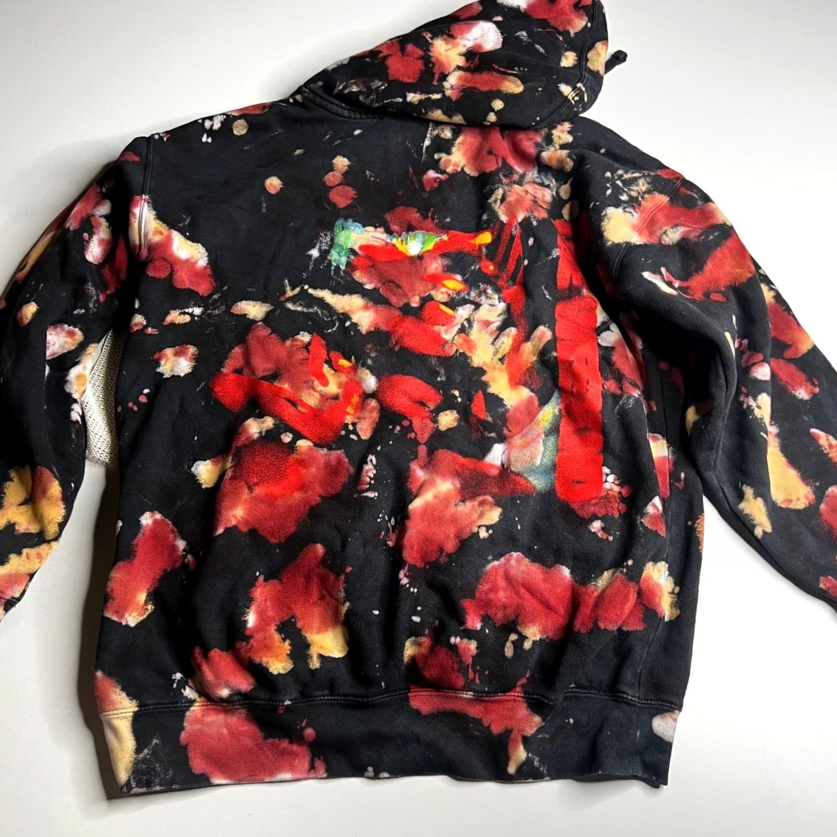 Vintage The Weeknd After Hours XO Hoodie Mens M Black Red Tie Dye Tour Merch Puff Print Size US M / EU 48-50 / 2 - 2 Thumbnail
