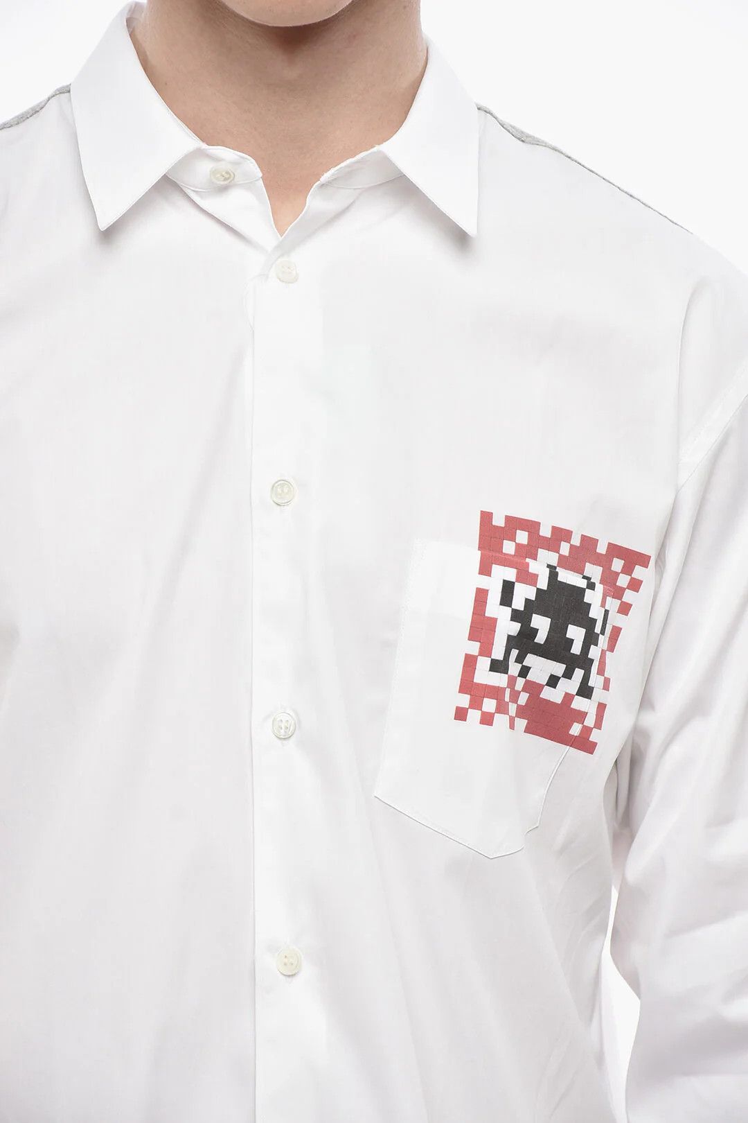 Comme des Garcons og1mm0426 Cotton Poplin Shirt in White Size US L / EU 52-54 / 3 - 3 Thumbnail