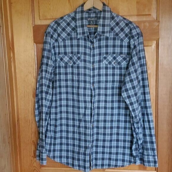 Eddie Bauer Eddie Bauer Classic Fit Casual Snap Button Down Pocketed Lon Size US L / EU 52-54 / 3 - 2 Thumbnail