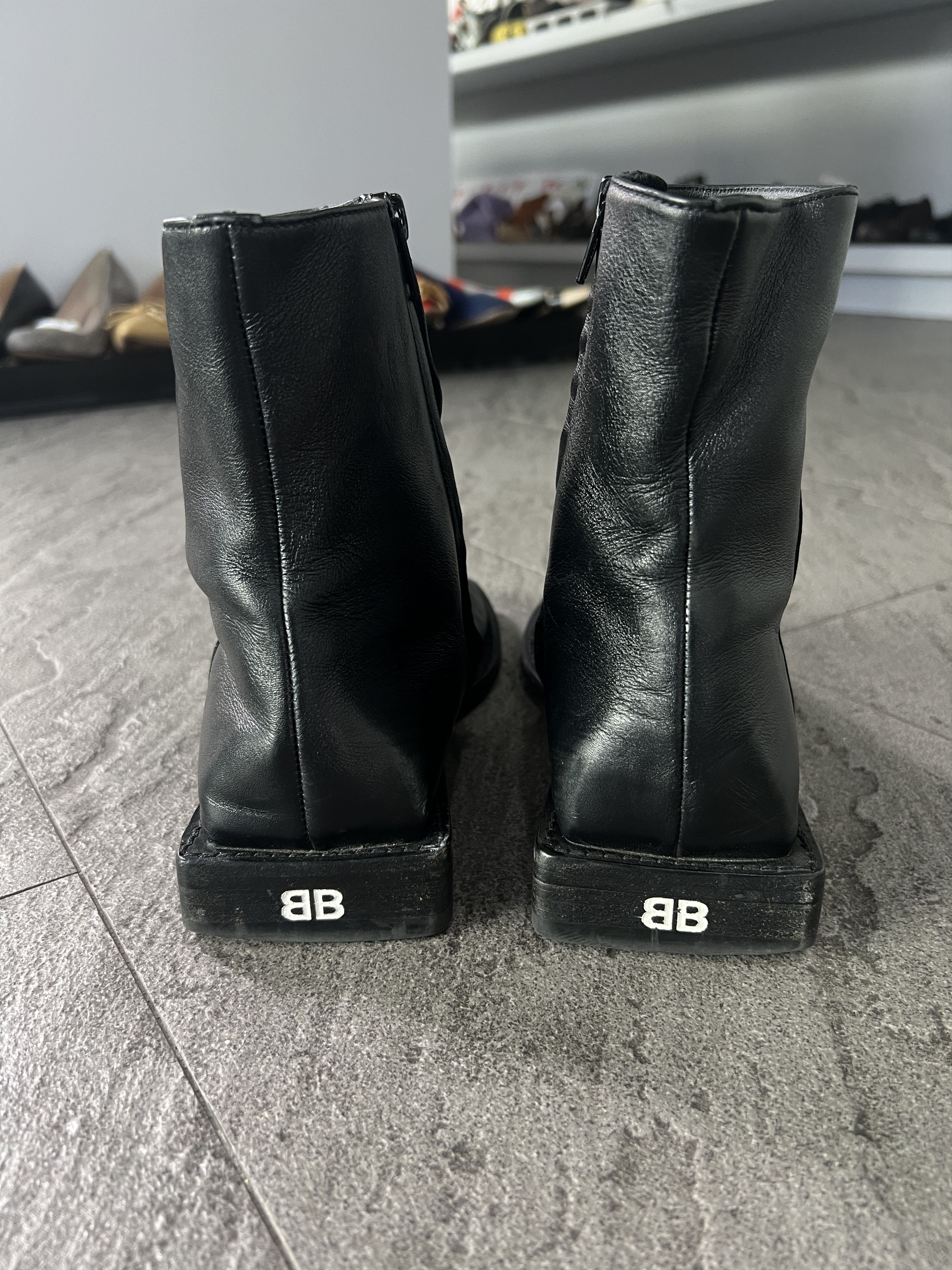Balenciaga Balenciaga Square Toe Zip Leather Boots EU38 Italy Size US 8 / IT 38 - 6 Thumbnail
