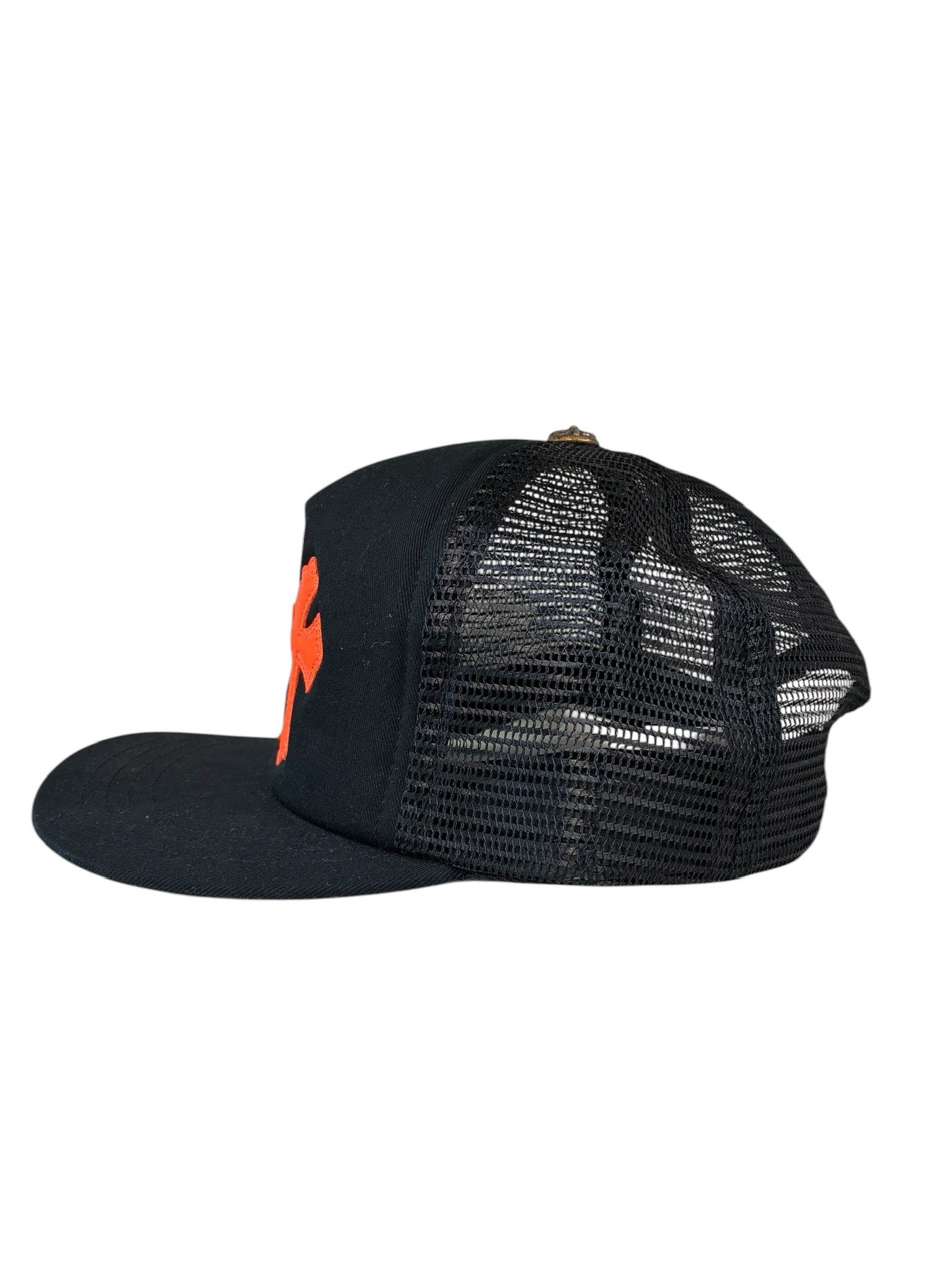 Chrome Hearts Chrome Hearts Cemetery Orange Cross Patch Trucker Hat Size ONE SIZE - 2 Thumbnail