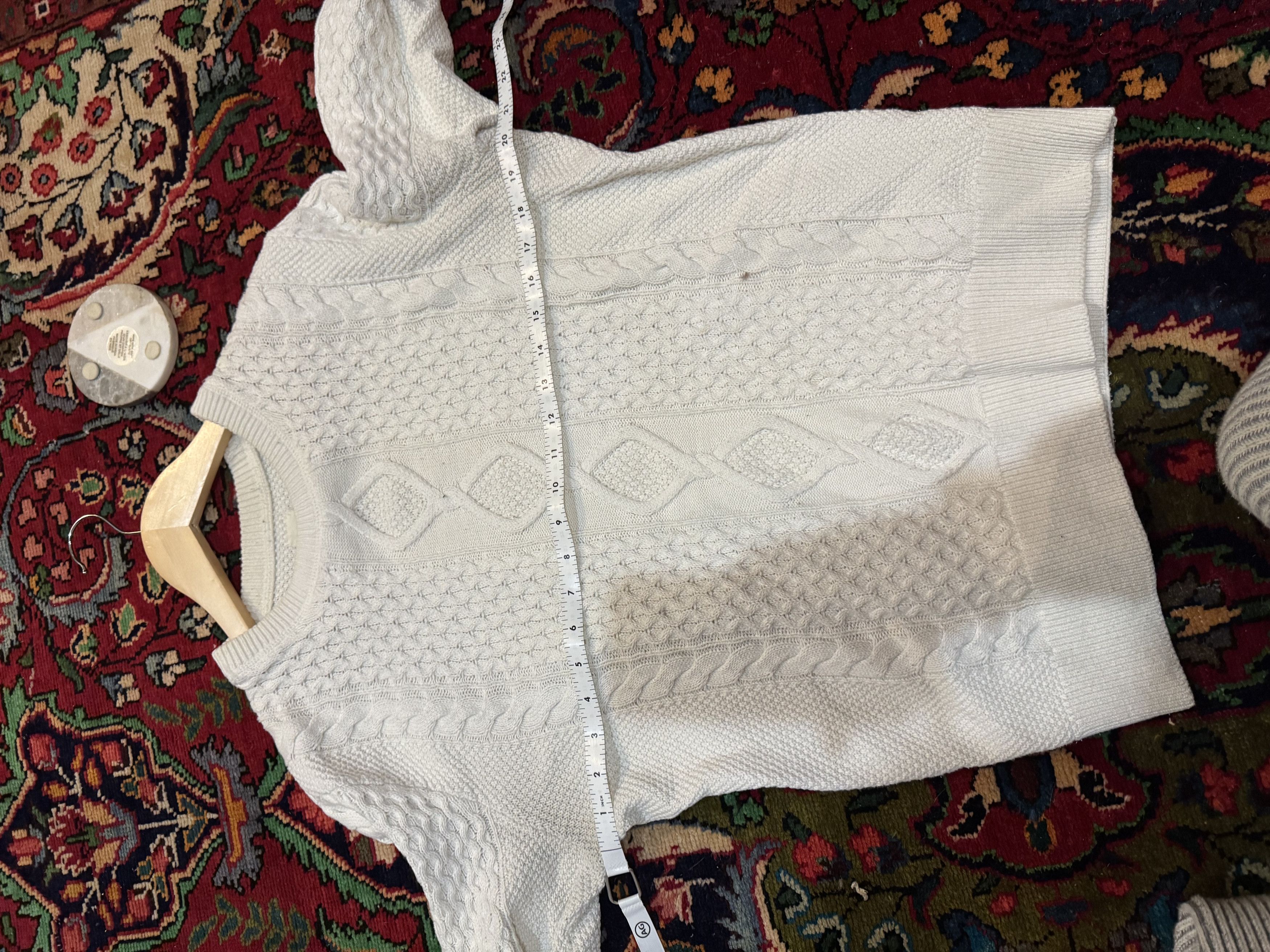 Gap White Gap Cable Knit Sweater Size US S / EU 44-46 / 1 - 3 Thumbnail