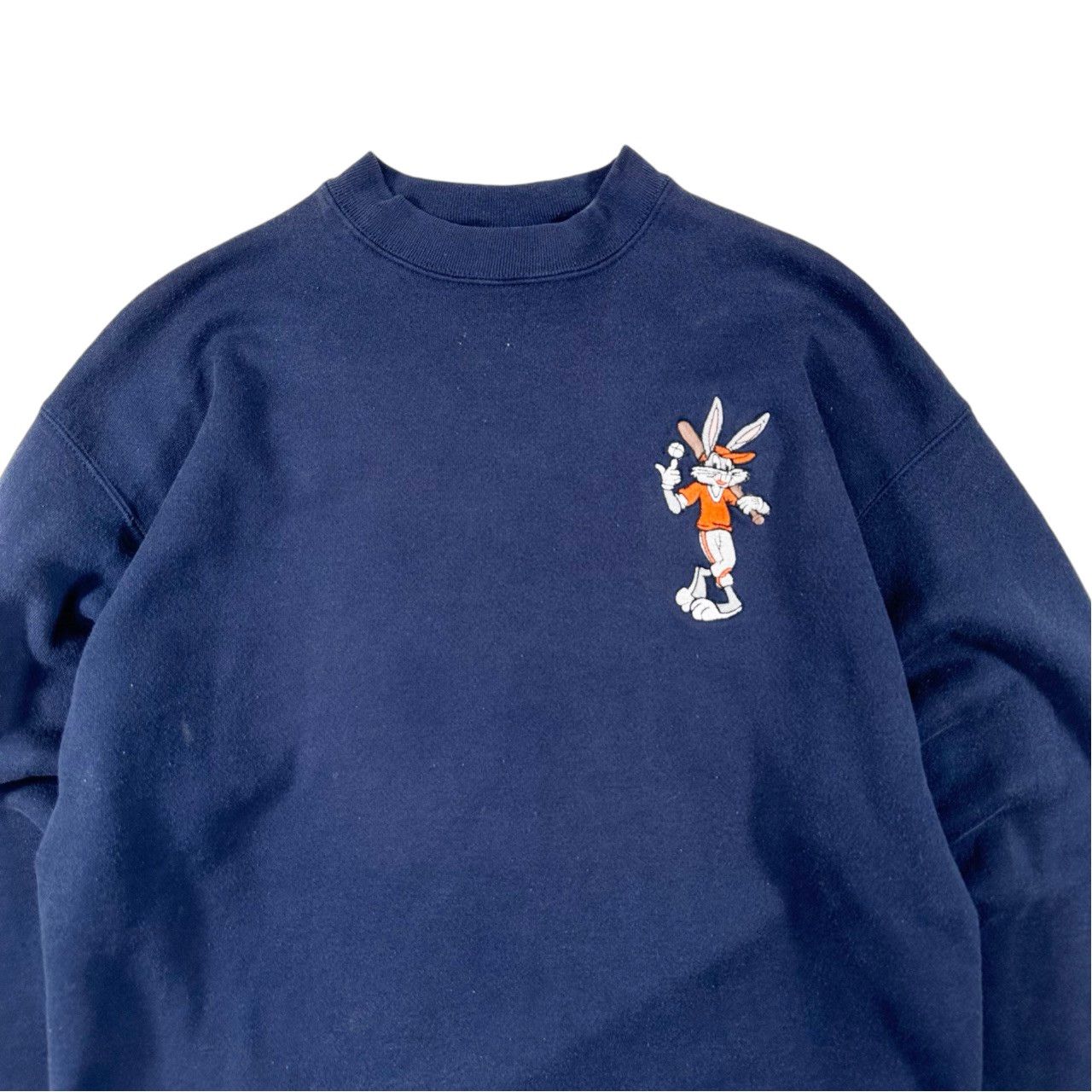 Vintage Vintage 90s Bugs Bunny Embroidered Patch Baseball Sweater Size US L / EU 52-54 / 3 - 2 Thumbnail