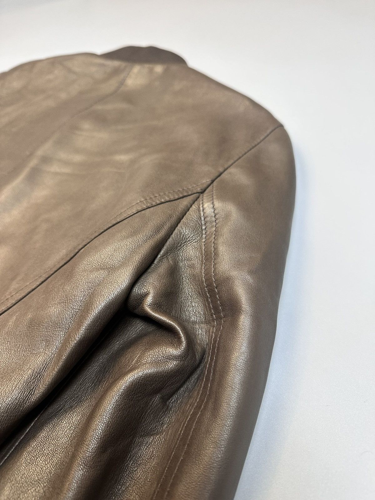 Dolce & Gabbana Dolce&Gabbana Lamb Skin Brown Bomber Jaket Size S / US 4 / IT 40 - 11 Thumbnail