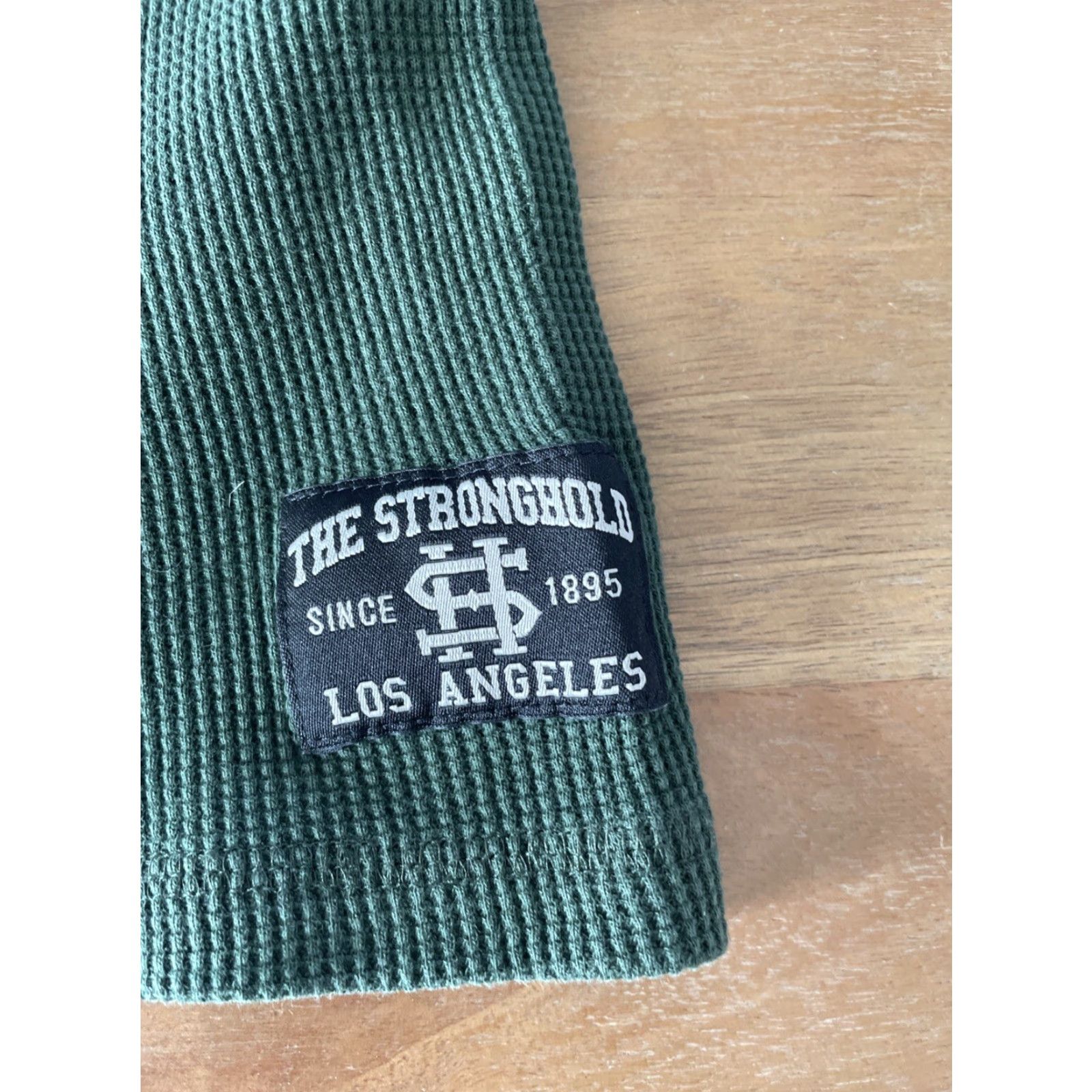 Vintage Stronghold LA Green Waffle Knit Thermal Long Sleeve Shirt Mens M Casual Size US M / EU 48-50 / 2 - 4 Thumbnail