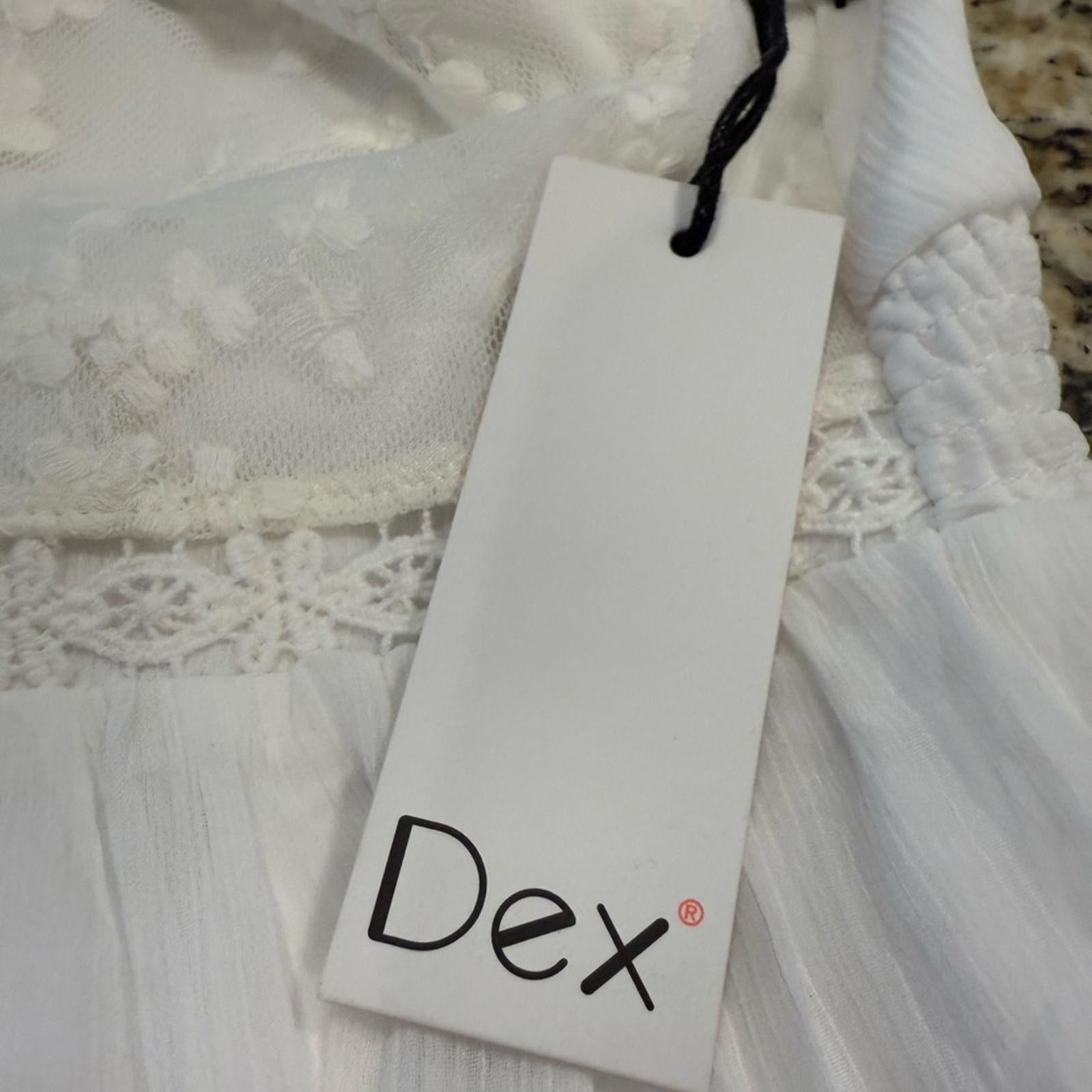 Forme D'Expression Dex white sleeveless lacey midi dress SZ small Size S / US 4 / IT 40 - 5 Thumbnail