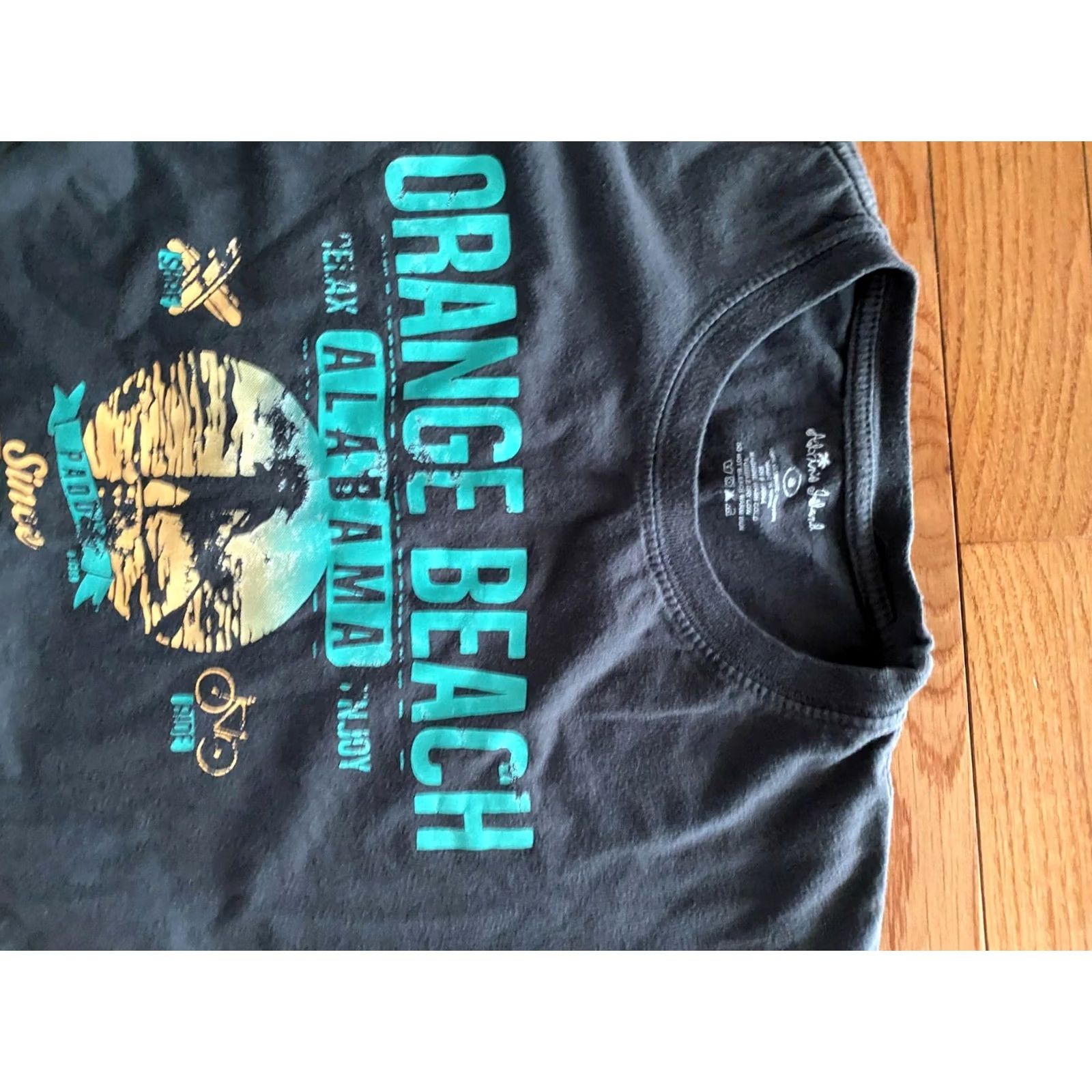 Vintage Orange Beach Shirt Mens S Gray Gulf shores Morgan Alabama Adult Size US S / EU 44-46 / 1 - 3 Thumbnail