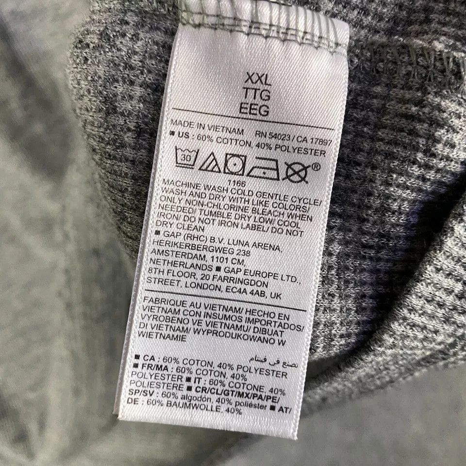 Old Navy Old Navy Waffle Knit Thermal Shirt Men's XXL Pullover Cotton Size US XXL / EU 58 / 5 - 6 Thumbnail