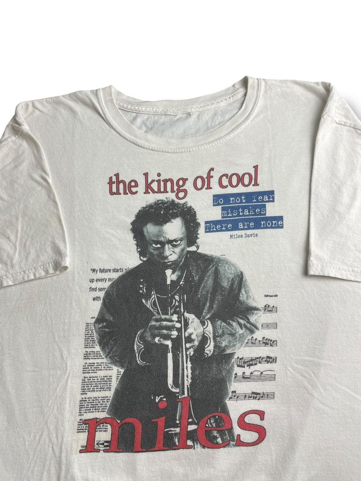 Band Tees × Vintage Vintage Miles Davis Shirt Size US XL / EU 56 / 4 - 2 Thumbnail