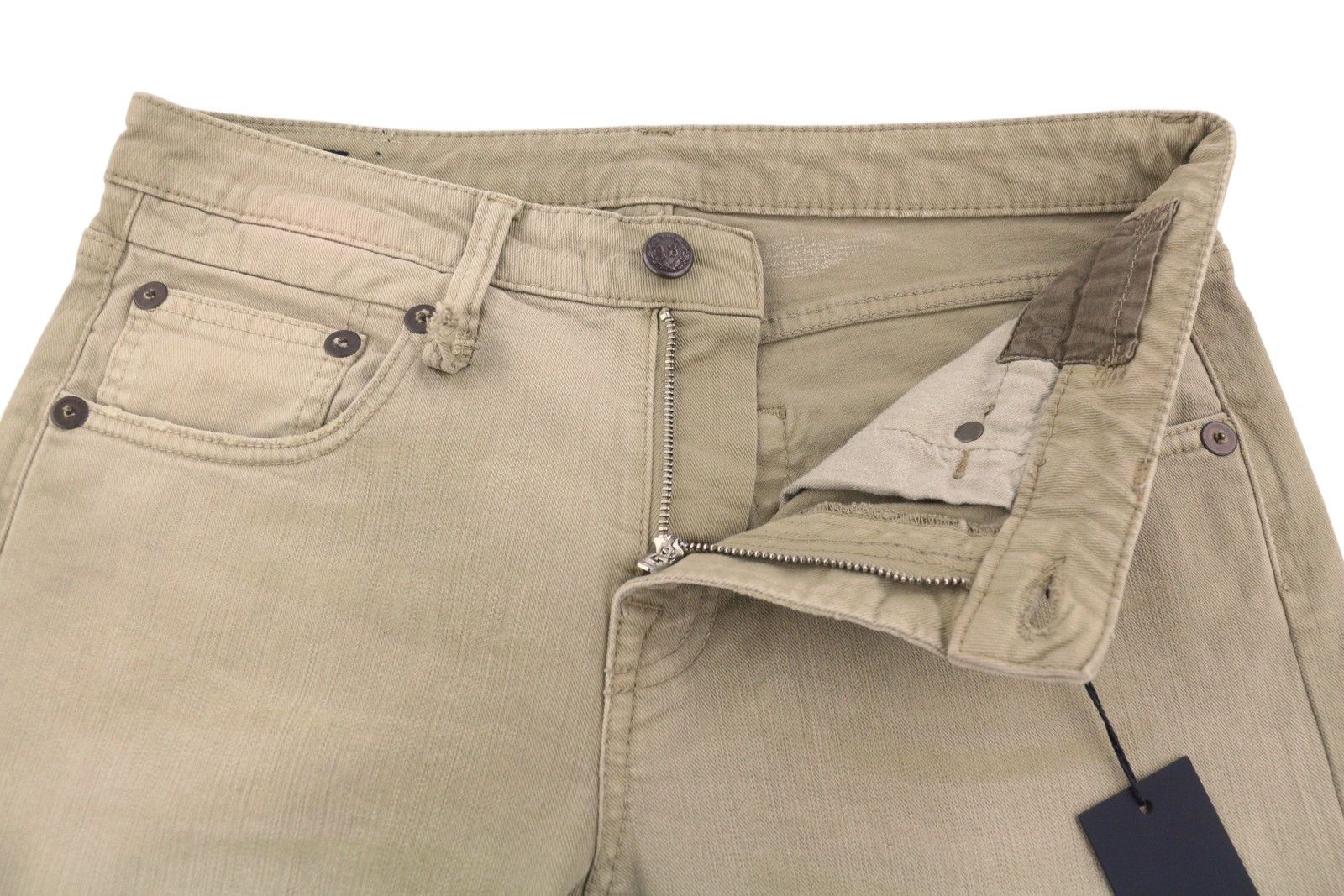 R13 BOY STRAIGHT 27 Pebble Stretch Cropped Beige 89089 Size 27" / US 4 / IT 40 - 5 Thumbnail