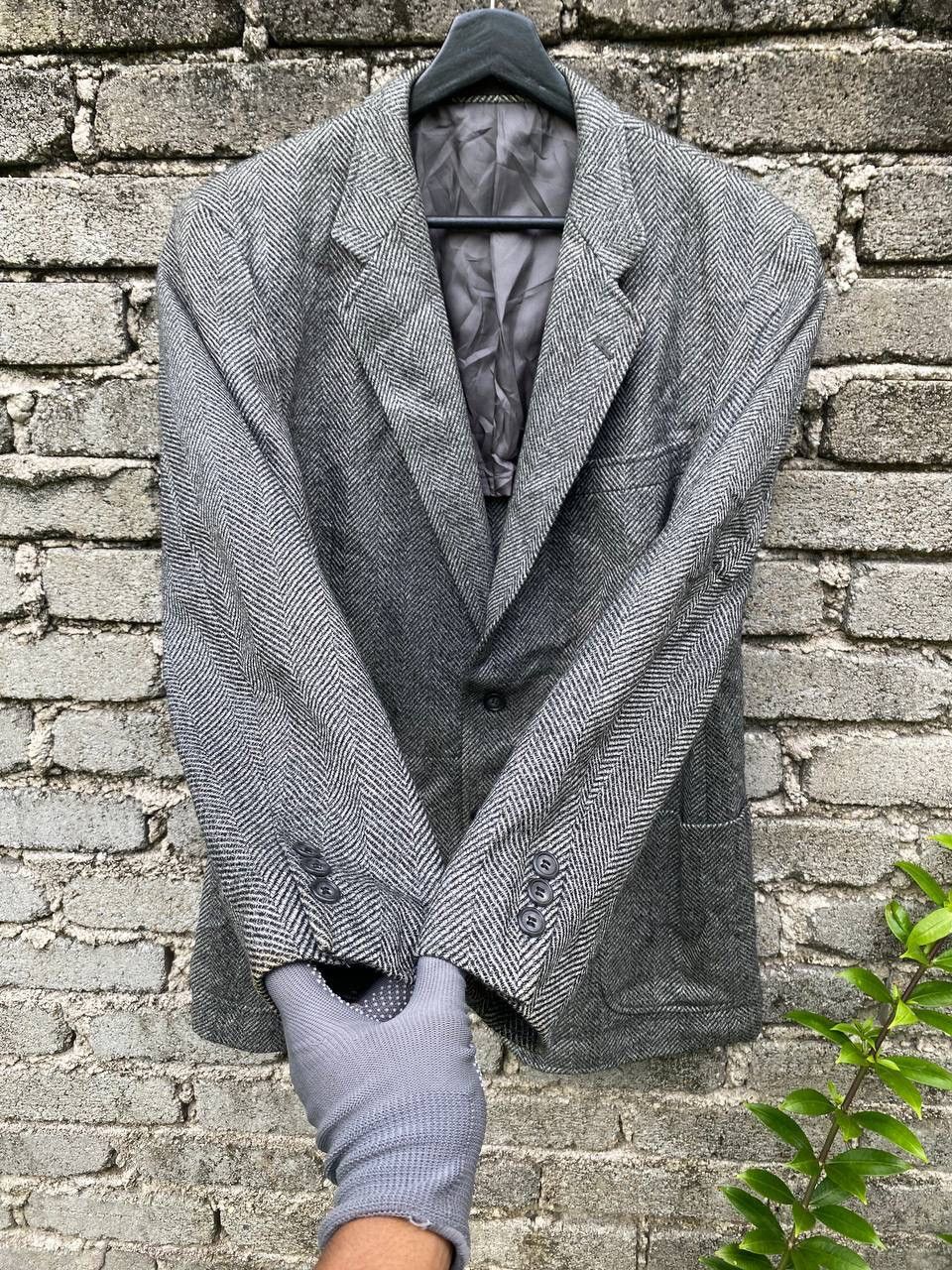 Vintage Vintage 80s Melbo Century Herringbone Blazer Size US M / EU 48-50 / 2 - 4 Thumbnail