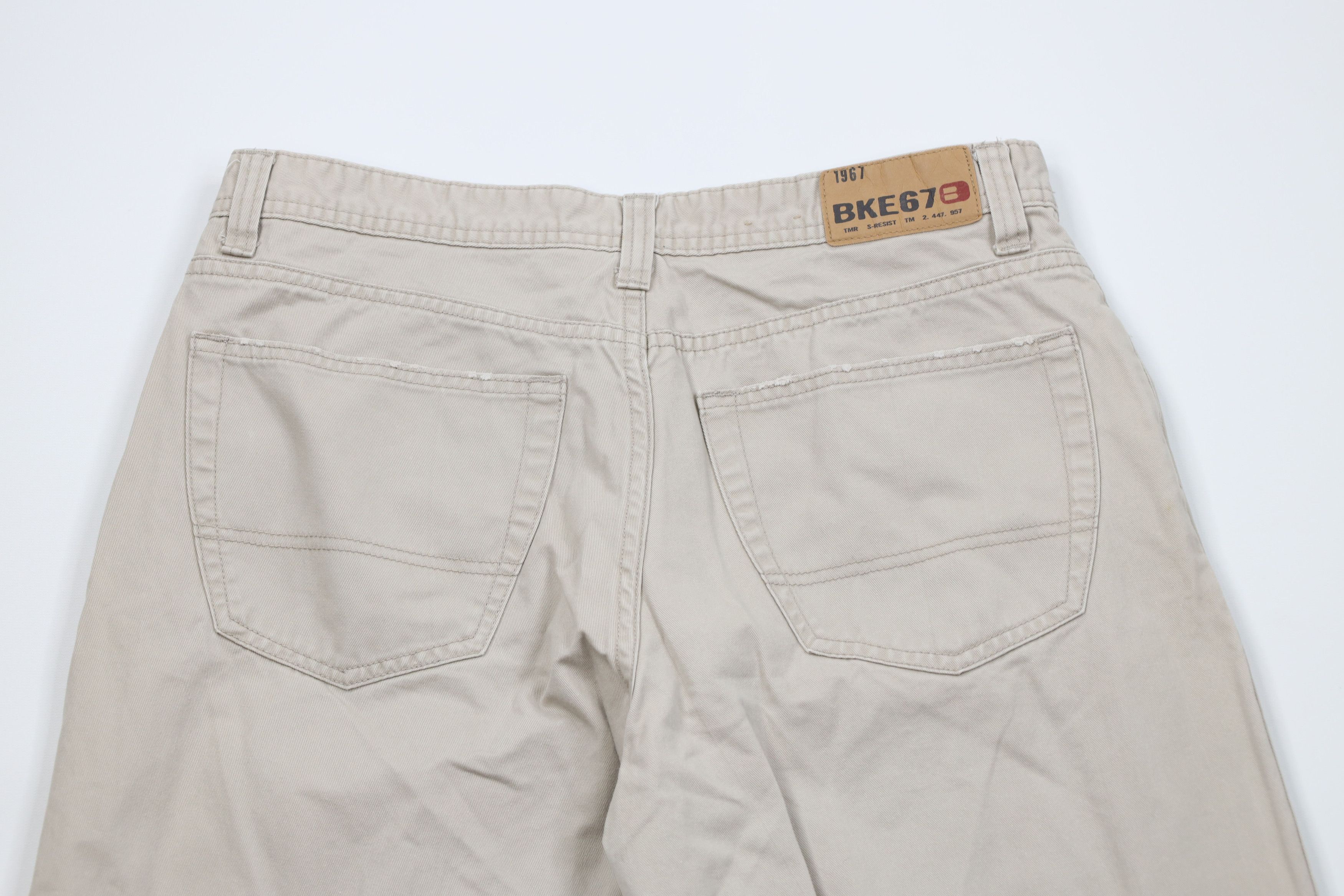 Vintage Vintage Y2K Buckle BKE Wide Leg Pants Beige Cotton Size US 32 / EU 48 - 9 Thumbnail