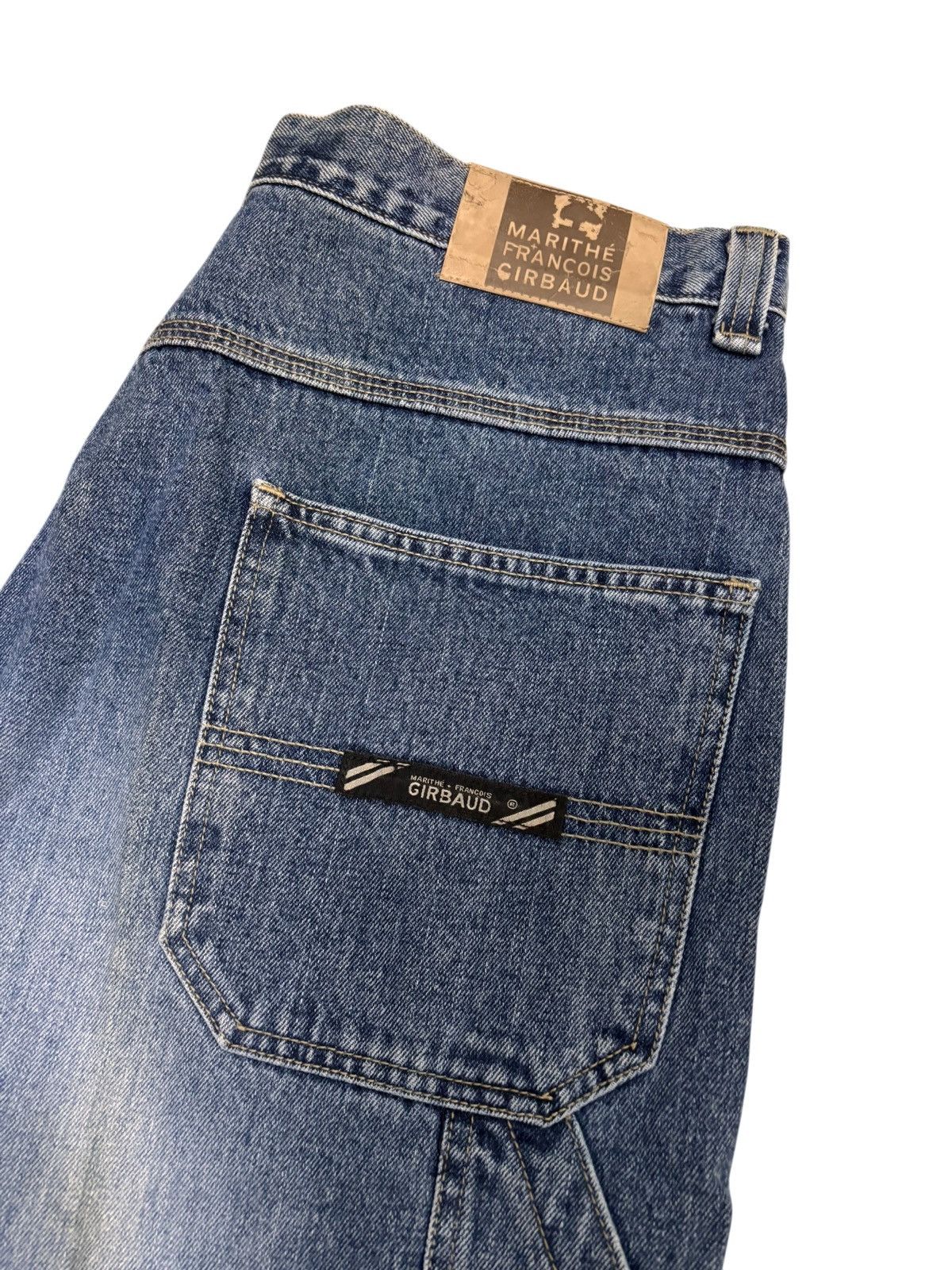 Marithe + Francois Girbaud Vintage Marithe Girbaud Jeans Size 38 Blue Denim Double Knee Size US 38 / EU 54 - 2 Thumbnail