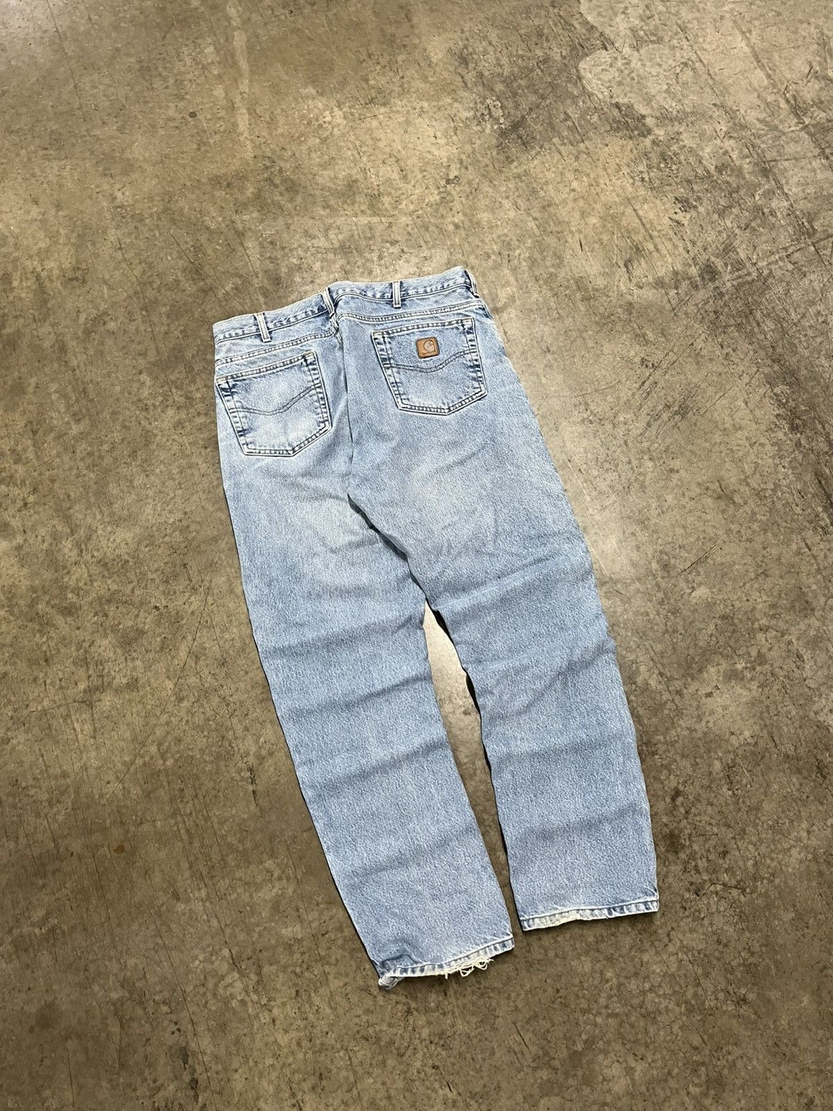 Carhartt × Vintage Carhartt vintage baggy fit denim pants skater hype Size US 36 / EU 52 - 2 Thumbnail