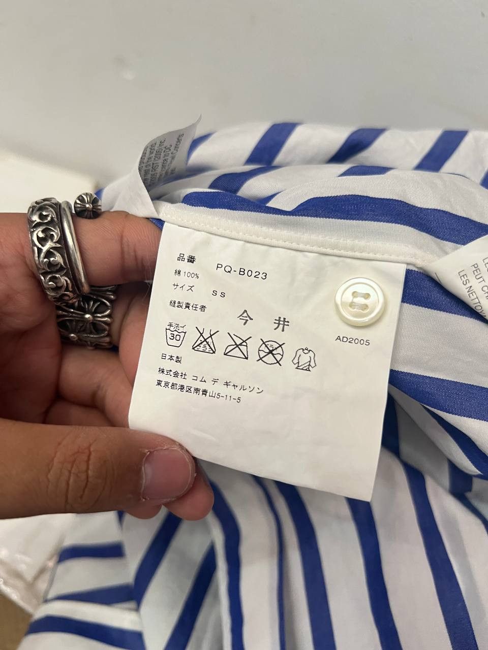 Comme des Garcons Homme Plus × The Rolling Stones SS06 Comme Des Garcons Homme Plus Rolling Stones Blue Shirt Size US XS / EU 42 / 0 - 6 Thumbnail