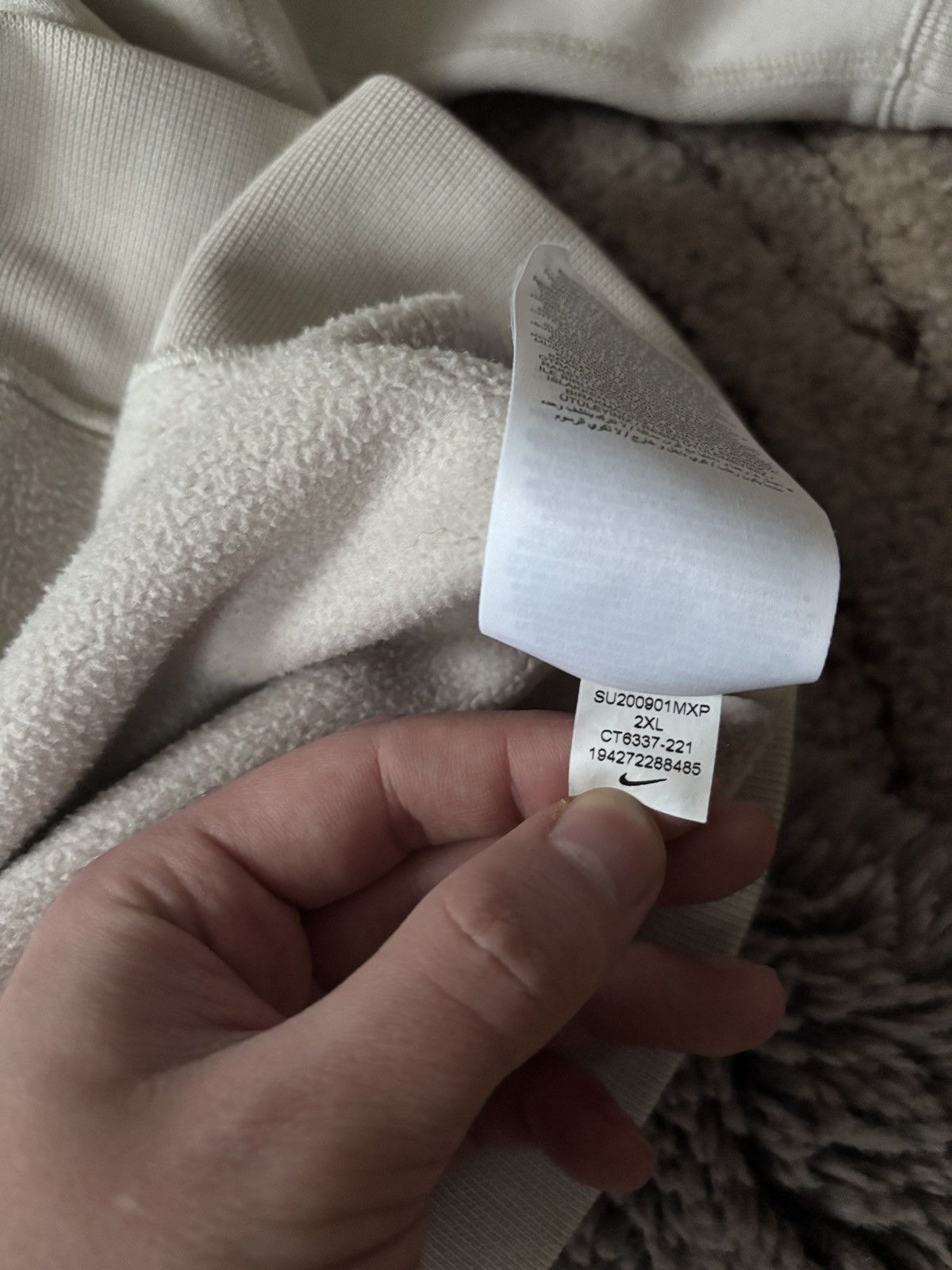 Nike ACG Nike ACG Reworked Junya Watanabe style beige hoodie Size US XXL / EU 58 / 5 - 7 Thumbnail