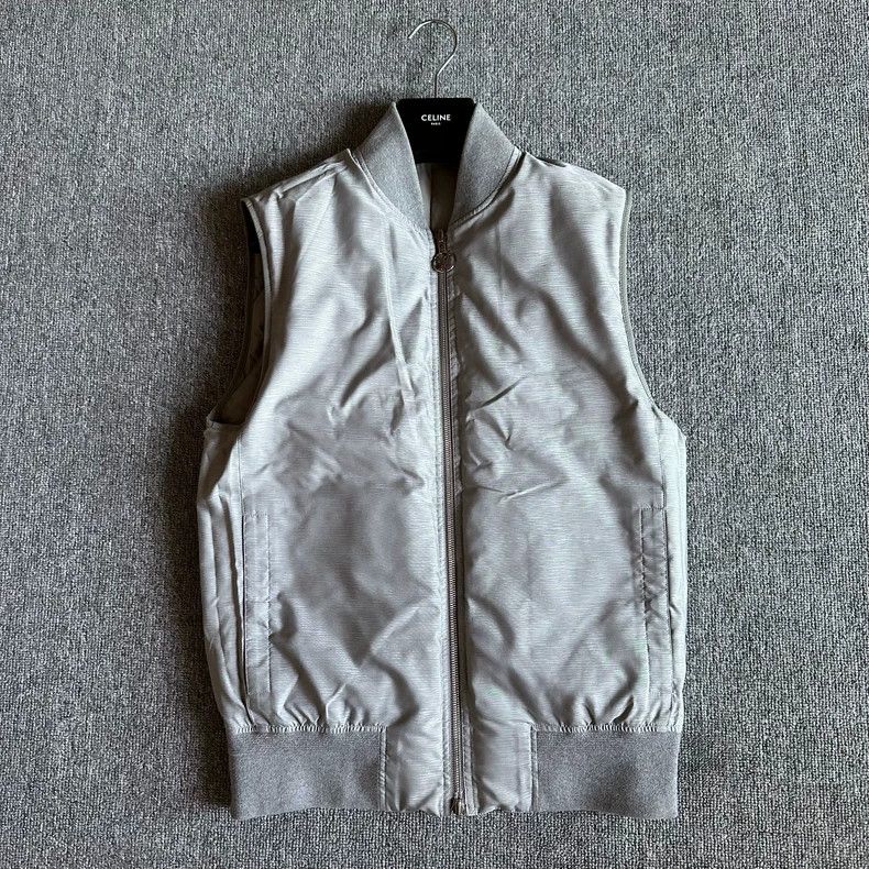 Louis Vuitton Louis Vuitton Silver-grey down jacket vest 2502-Nextarrow Size 46R - 7 Thumbnail