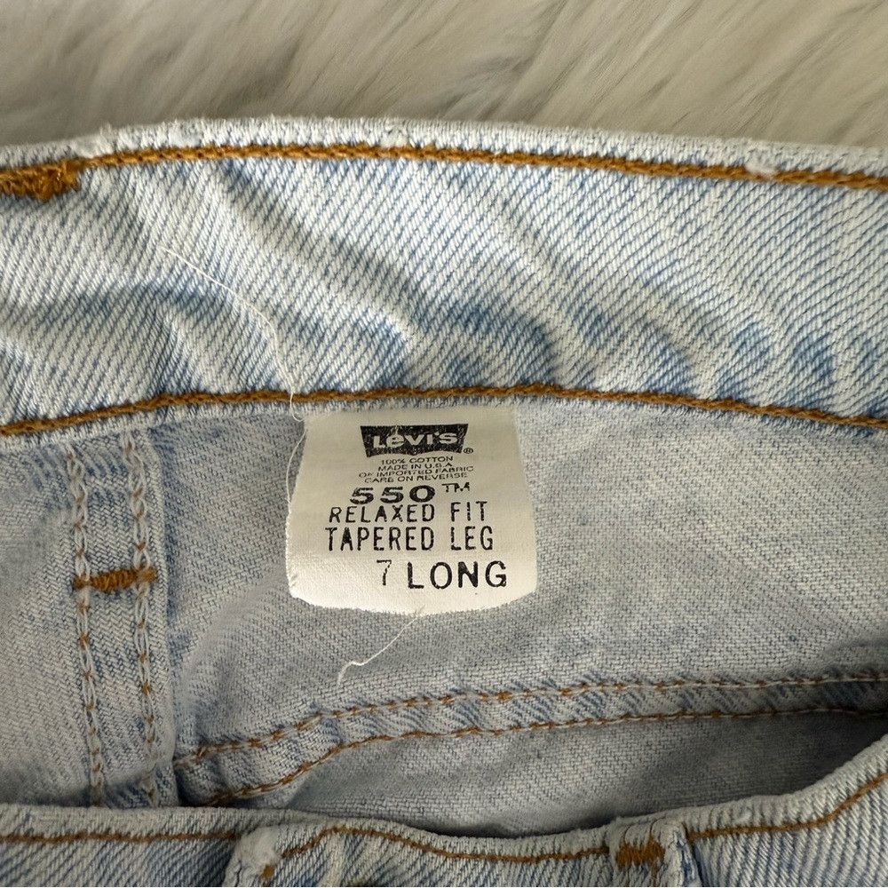 Levi's Vintage Clothing Levi’s 550 Relaxed Fit Taper Women’s Vintage 1990’s Jeans 7 Size 26" / US 2 / IT 38 - 8 Thumbnail