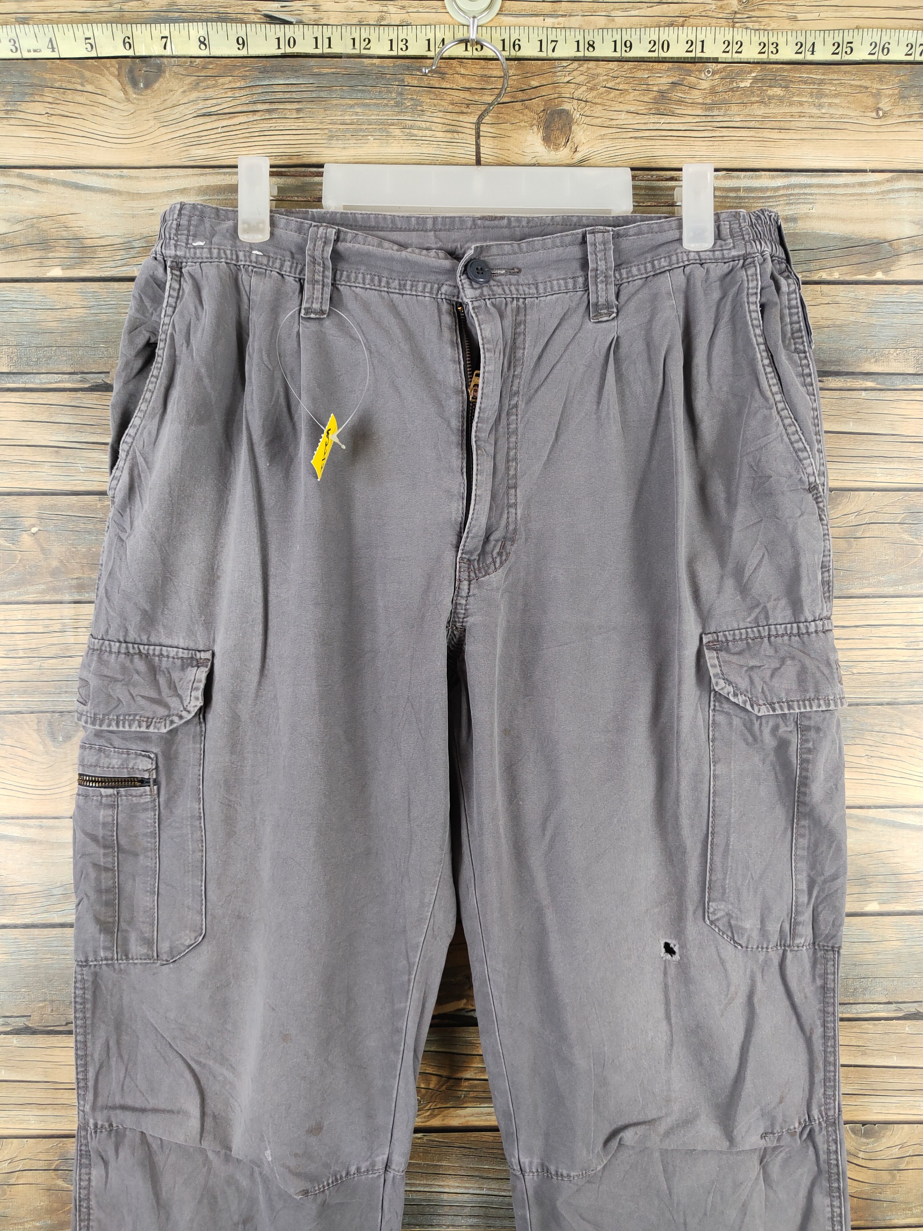 Japanese Brand N evolutions Gray Multipocket Tactical Cargo Pants #W2212 Size US 34 / EU 50 - 2 Thumbnail