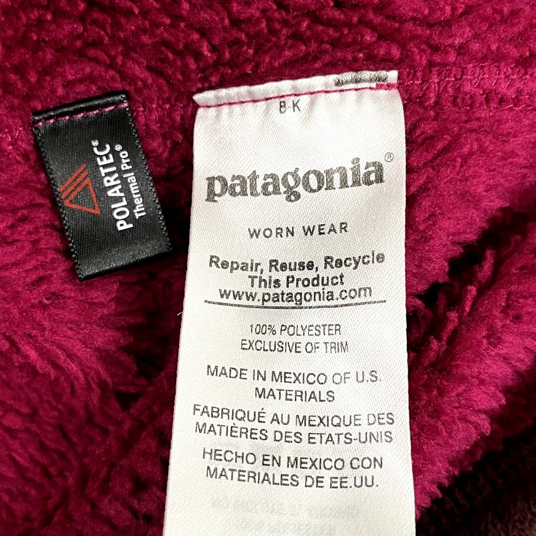 Patagonia Patagonia ReTool Snap T Pullover Sweater Women Small Polartec Fleece Pink Hiking Pullover Winter, Fall, Spring Womens Small Pink Patagonia Sweater Size S / US 4 / IT 40 - 7 Thumbnail