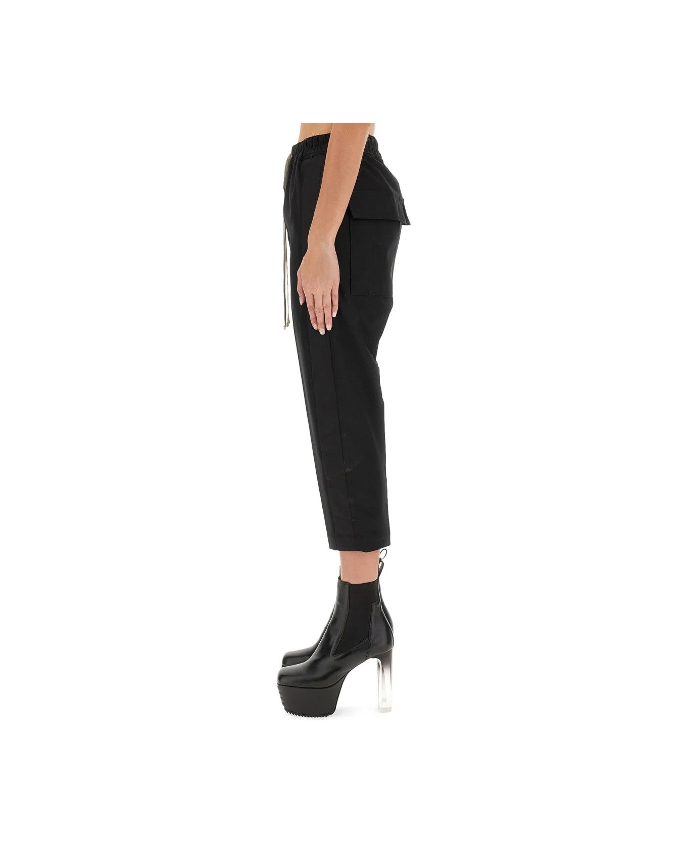 Rick Owens o1y0126 Sweatpant in Black Size 27" / US 4 / IT 40 - 3 Thumbnail