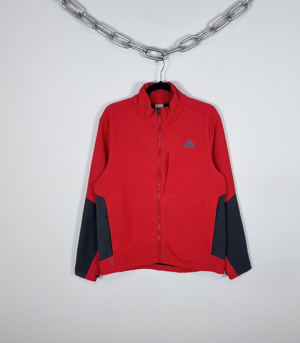 Nike ACG Nike ACG Men’s Soft Shell Jacket Fleece Lined Red/Grey Size US L / EU 52-54 / 3 - 1 Thumbnail