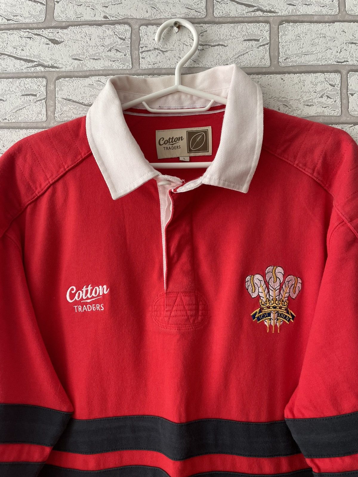 Cotton Traders Wales Rugby Shirt Jersey Cotton Trades Number #1 Size US L / EU 52-54 / 3 - 3 Thumbnail