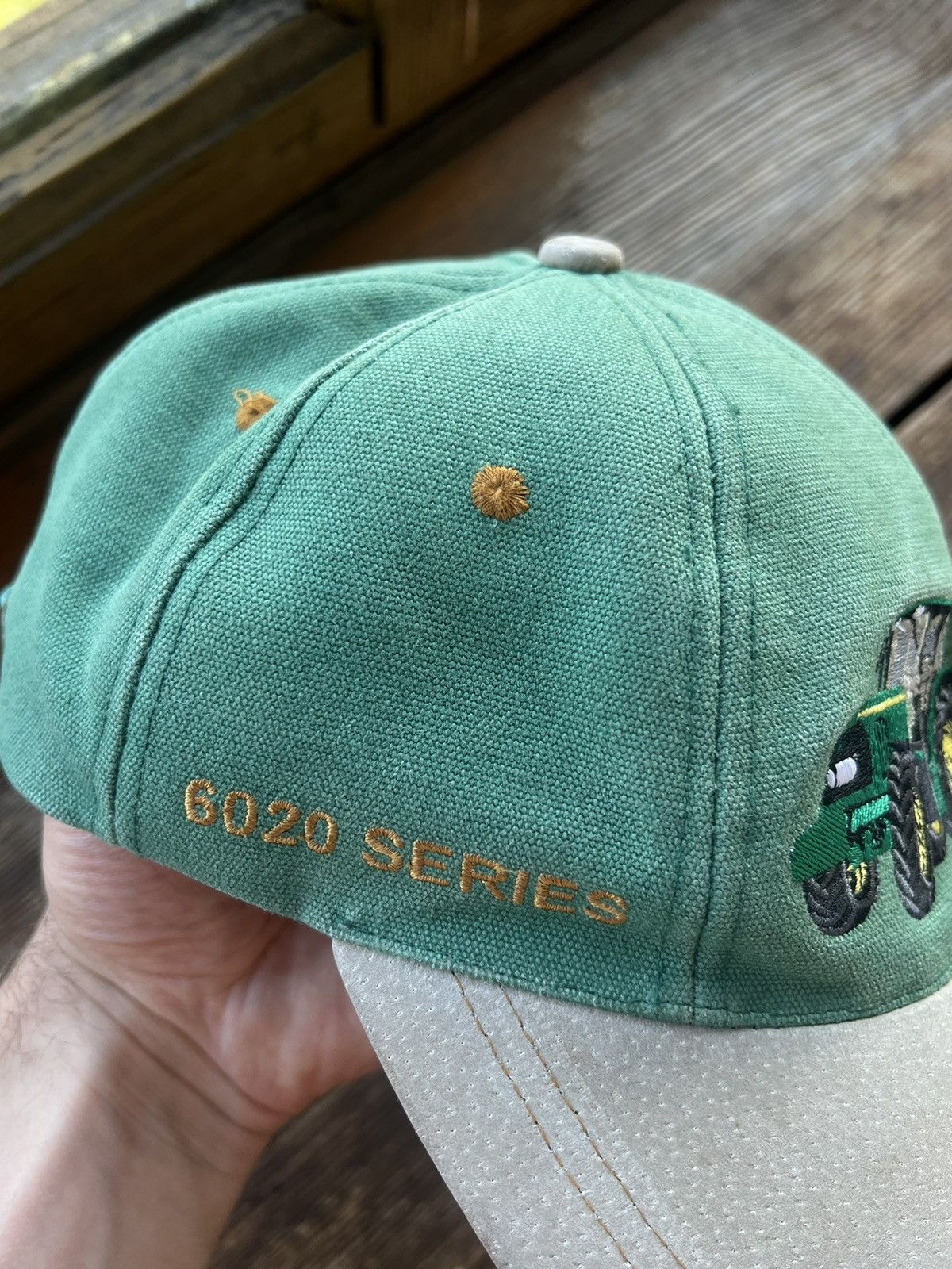 John Deere × Vintage Vintage John Deere Patch Trucker Hat Y2k Cap Size ONE SIZE - 12 Thumbnail