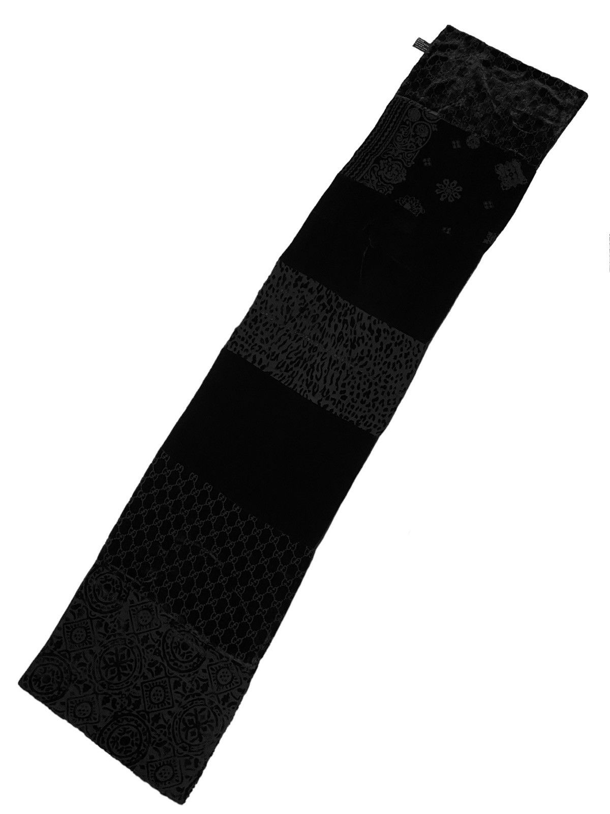 Gucci A/W 1997 Velvet Patchwork Scarf (AW97/FW97, Tom Ford, Silk) Size ONE SIZE - 2 Thumbnail