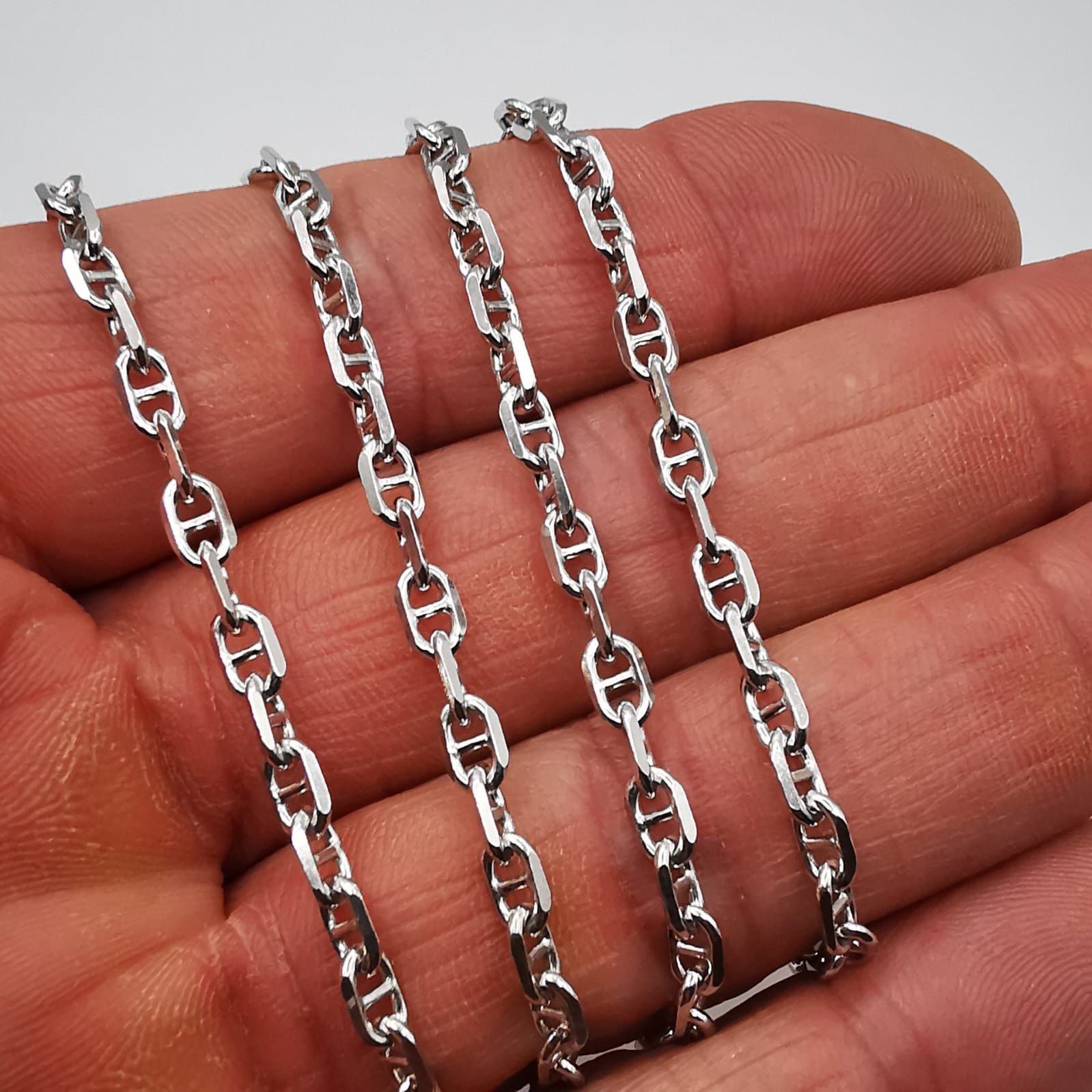 Sterling Silver Vintage Jewelry Chain,925 Sterling Silver,Signed 15,59g Size ONE SIZE - 8 Thumbnail