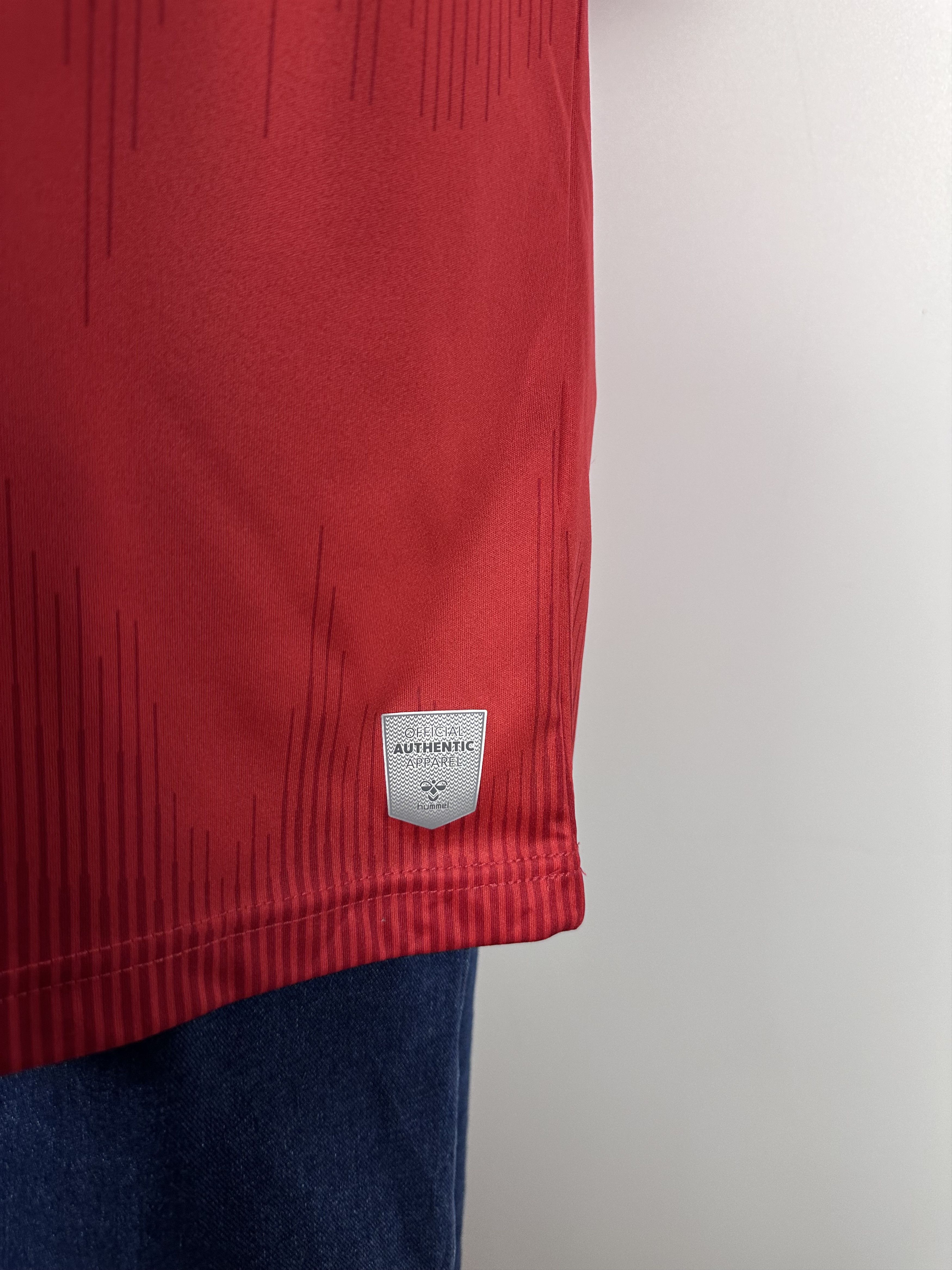 Hummel DENMARK 2021 2022 FOOTBALL SHIRT SOCCER JERSEY #5 MAEHLE Size US L / EU 52-54 / 3 - 10 Thumbnail