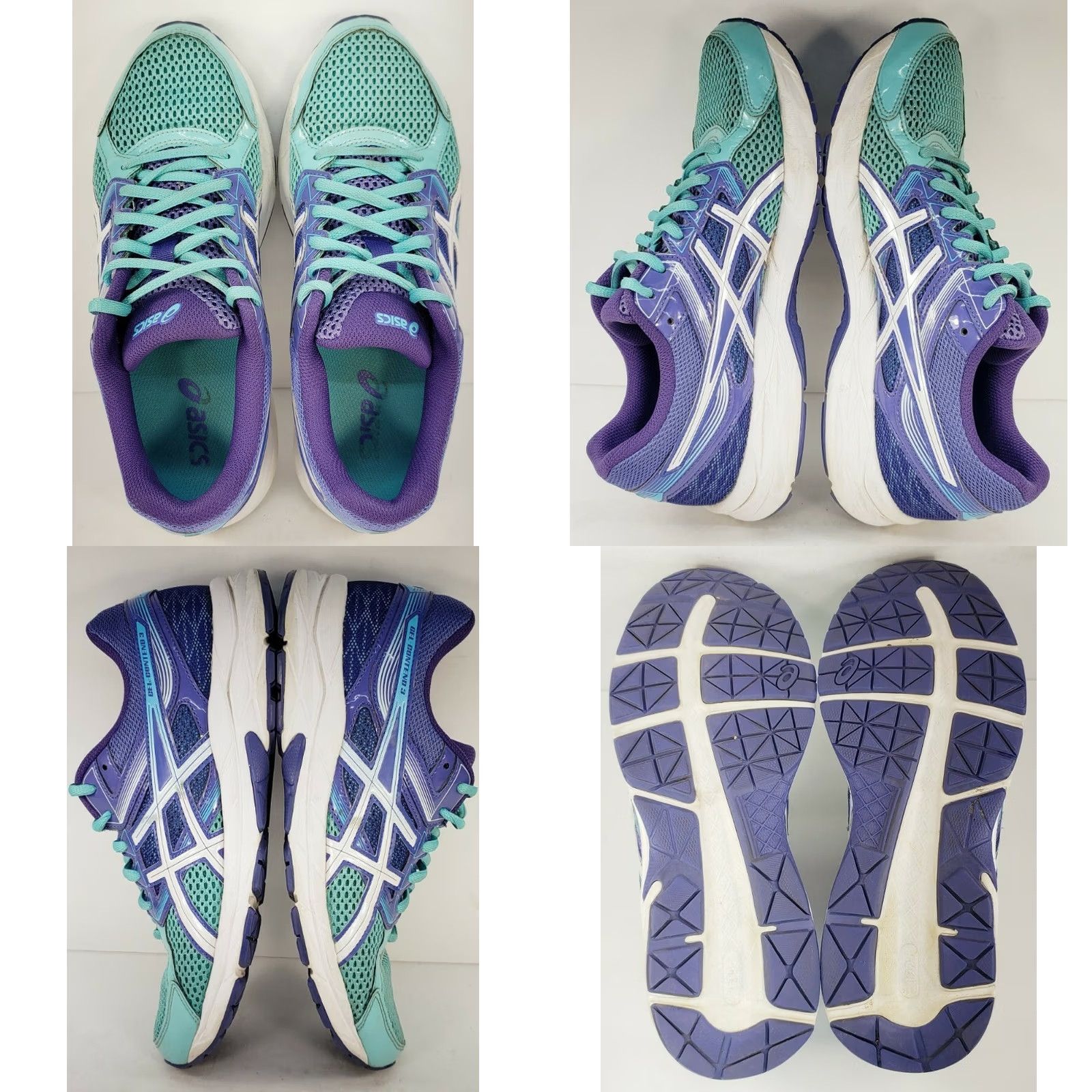 Asics Asics Gel Contend 3 Running Shoes Women's Sz 8.5M Teal Purple T5F9N Size US 9 / IT 39 - 8 Thumbnail