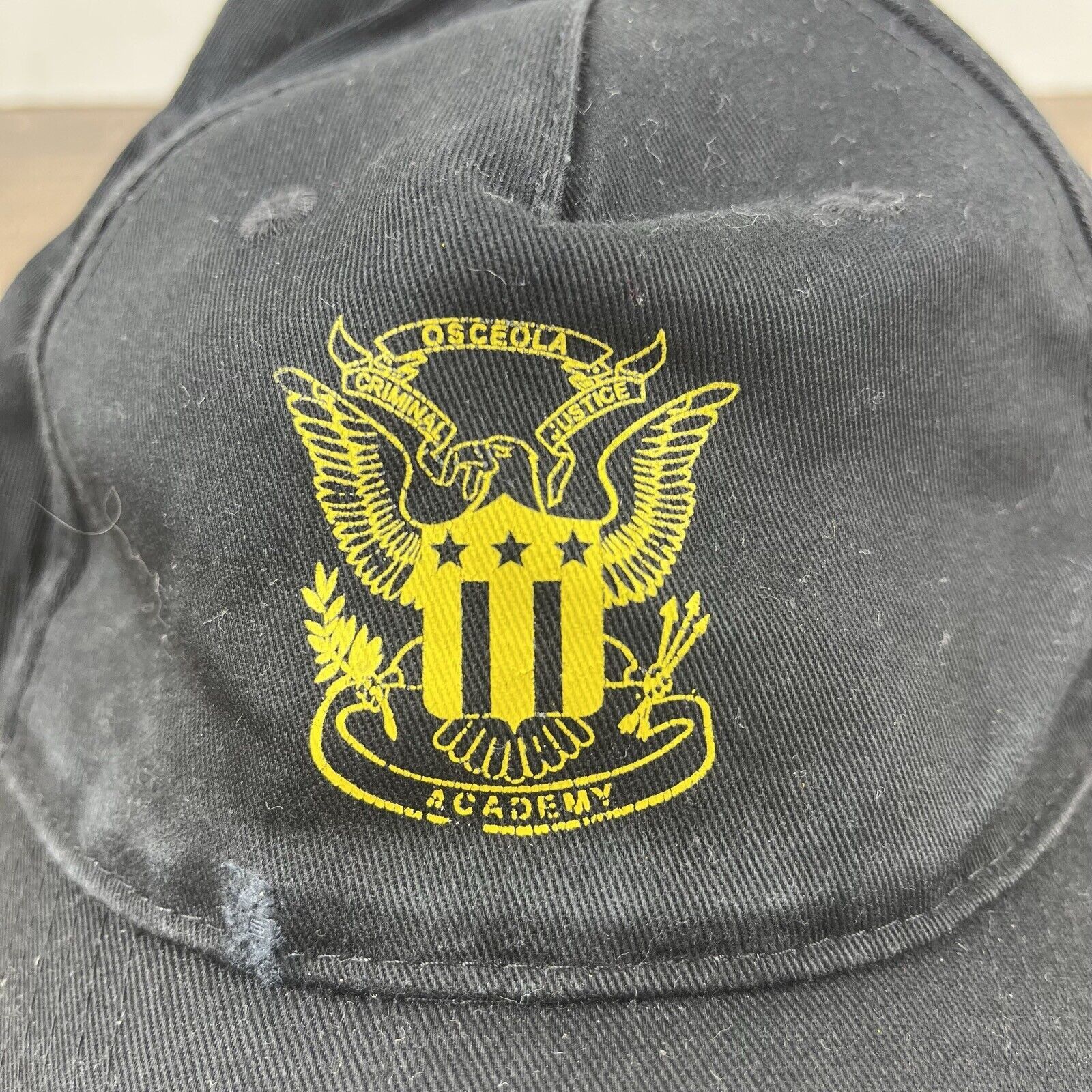 Other Osceola Criminal Justice Academy Hat Black Adjustable Hat Bl Size ONE SIZE - 9 Thumbnail