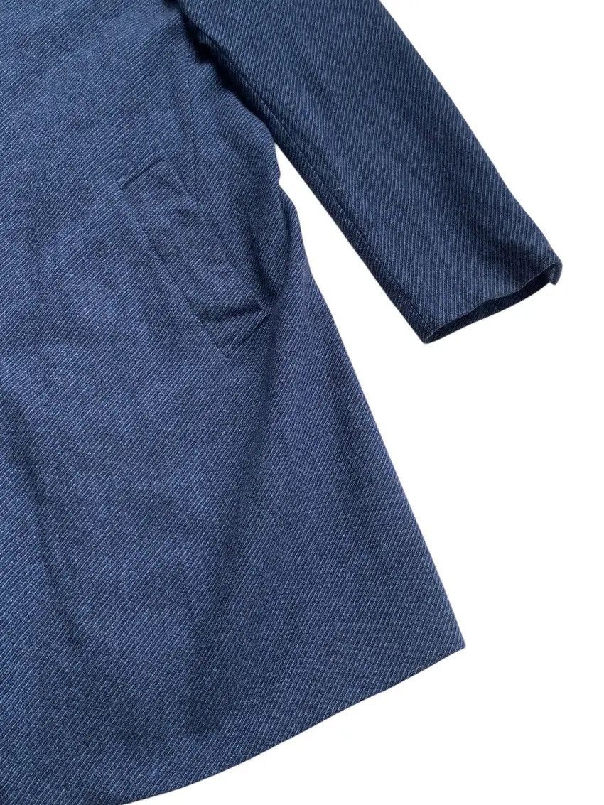 Tete Homme Tete Homme Wool Long Jacket - Blue Size M / US 6-8 / IT 42-44 - 5 Thumbnail