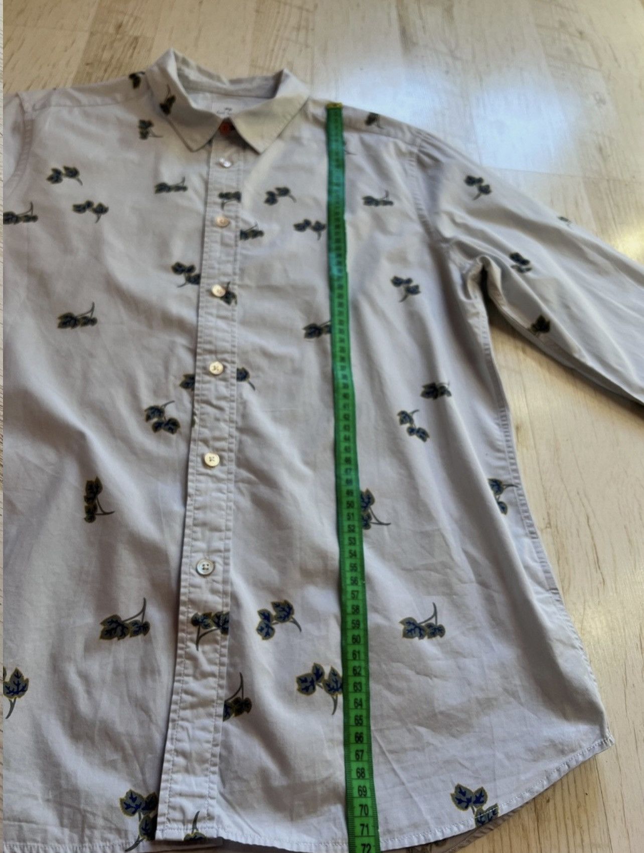 Paul Smith PS Paul Smith Leaf Print Shirt – Size L Size US L / EU 52-54 / 3 - 11 Thumbnail