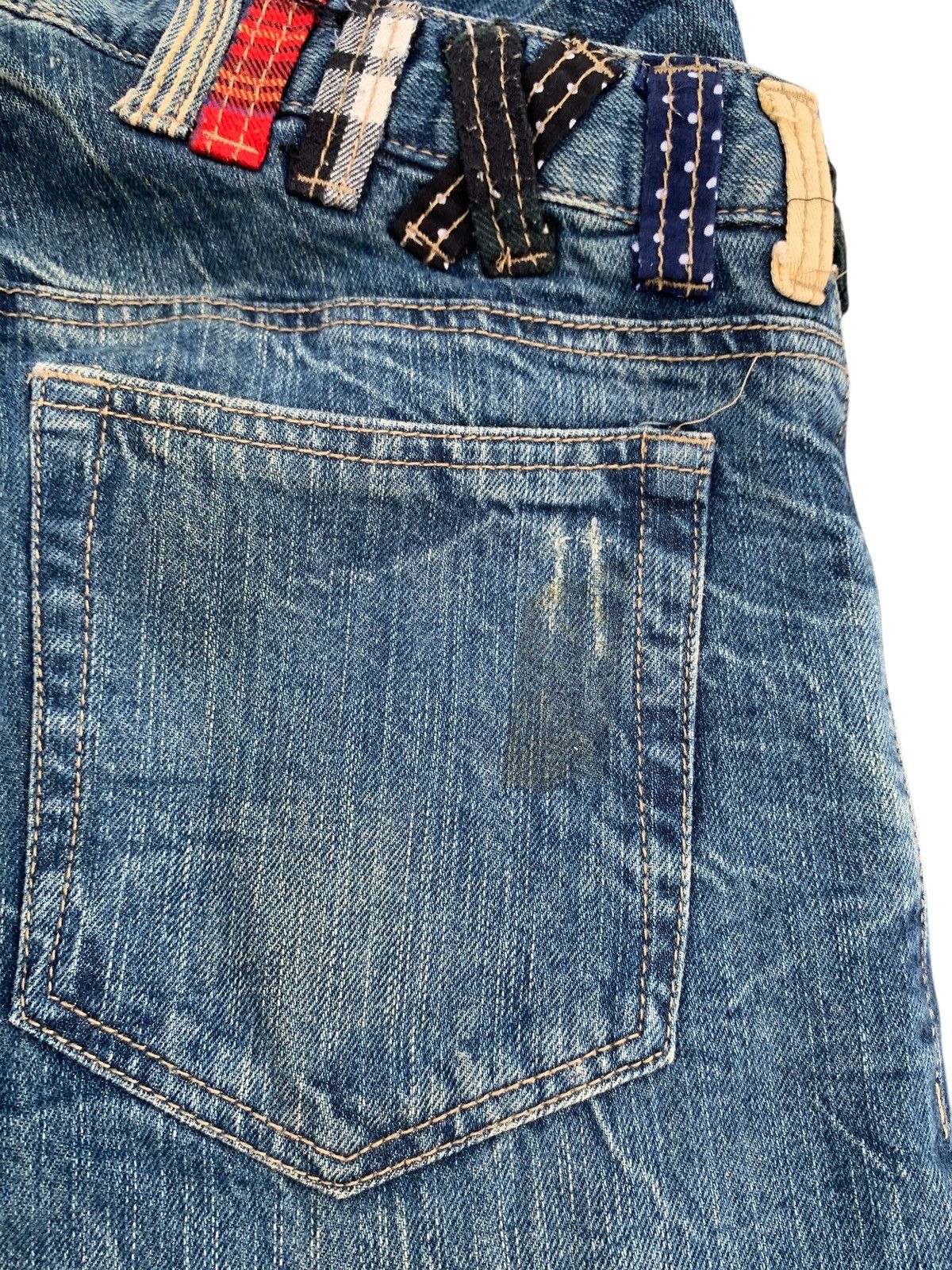 Kapital DOUBLE WAIST PUNK STYLE RUSTY UNBRAND DISTRESSED DENIM Size US 29 - 12 Thumbnail